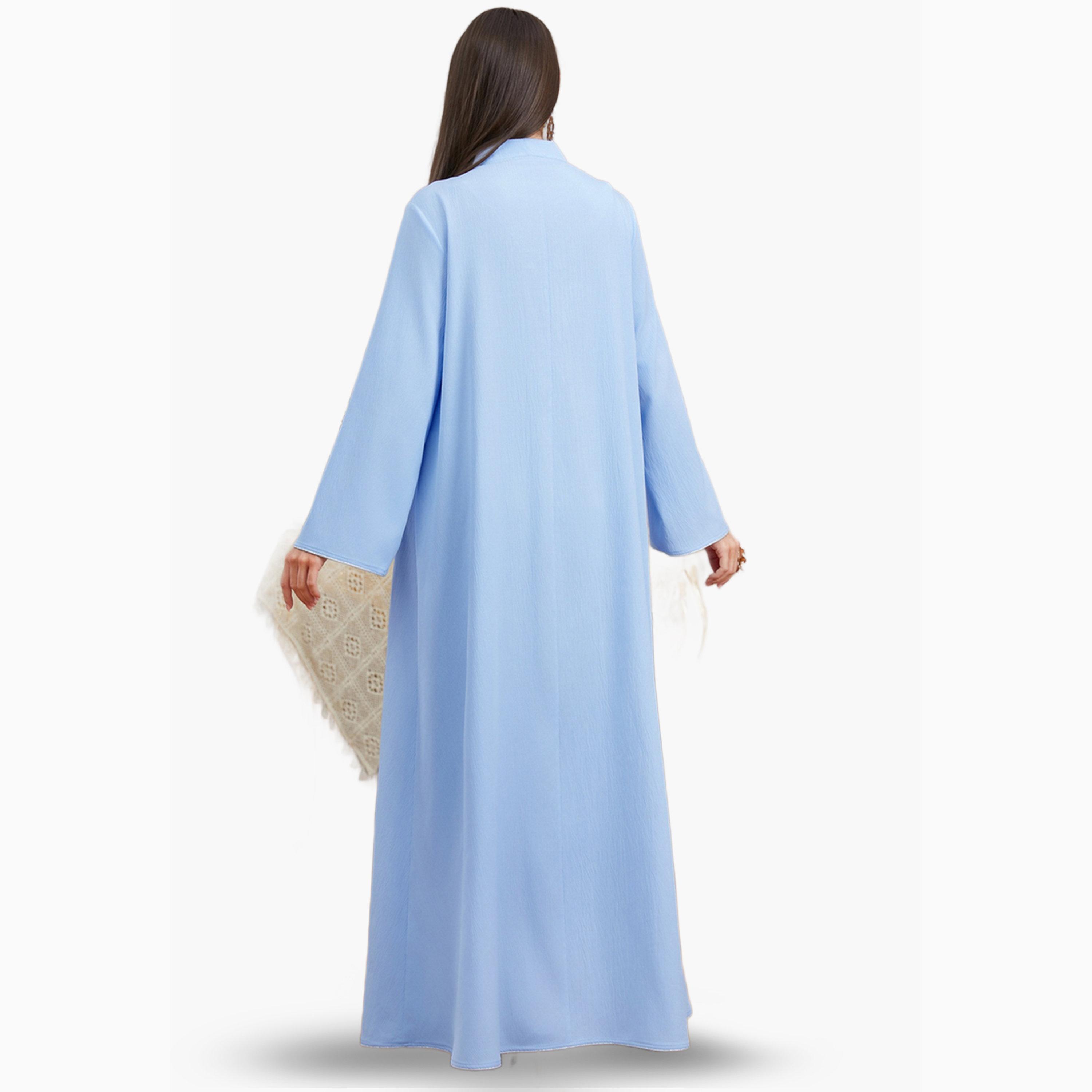 Take Two Blue Sequin Embroidered Panelled Jalabiya-women-arabicclothing-jalabiyas-image-3
