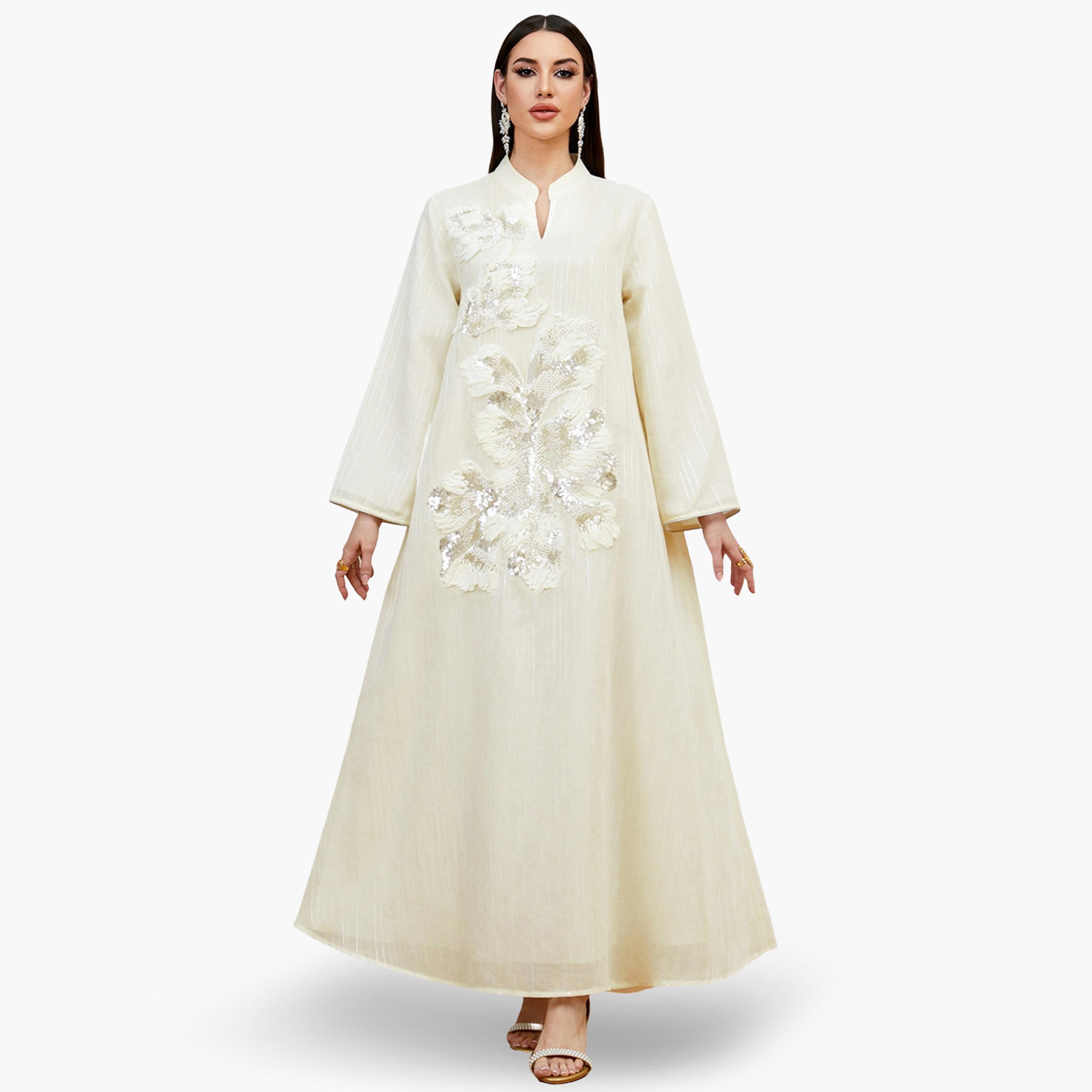 جلابية مطرزة بترتر-women-arabicclothing-jalabiyas-image-1