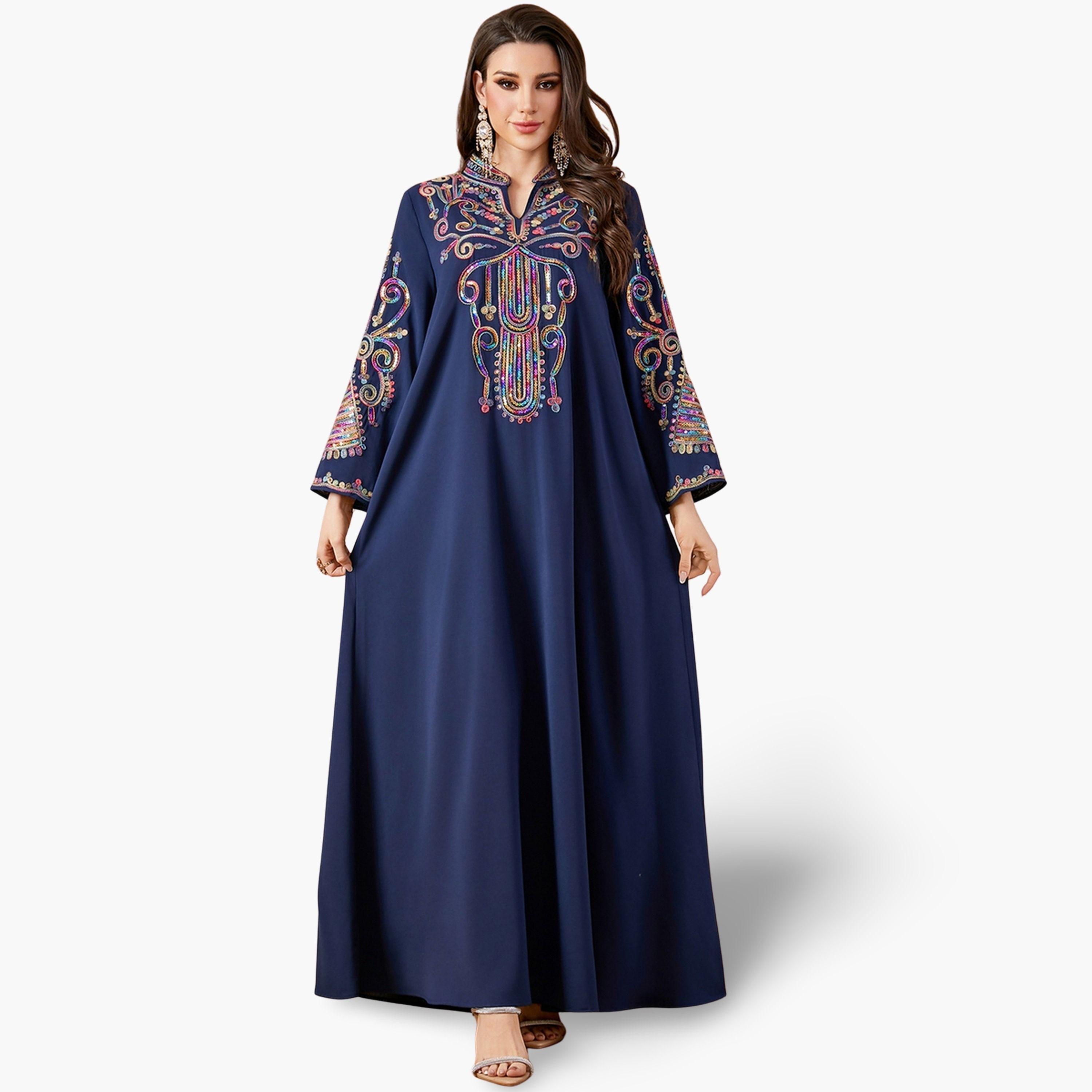 Take Two Women Sequin Handwork Jalabiya-women-arabicclothing-jalabiyas-image-1