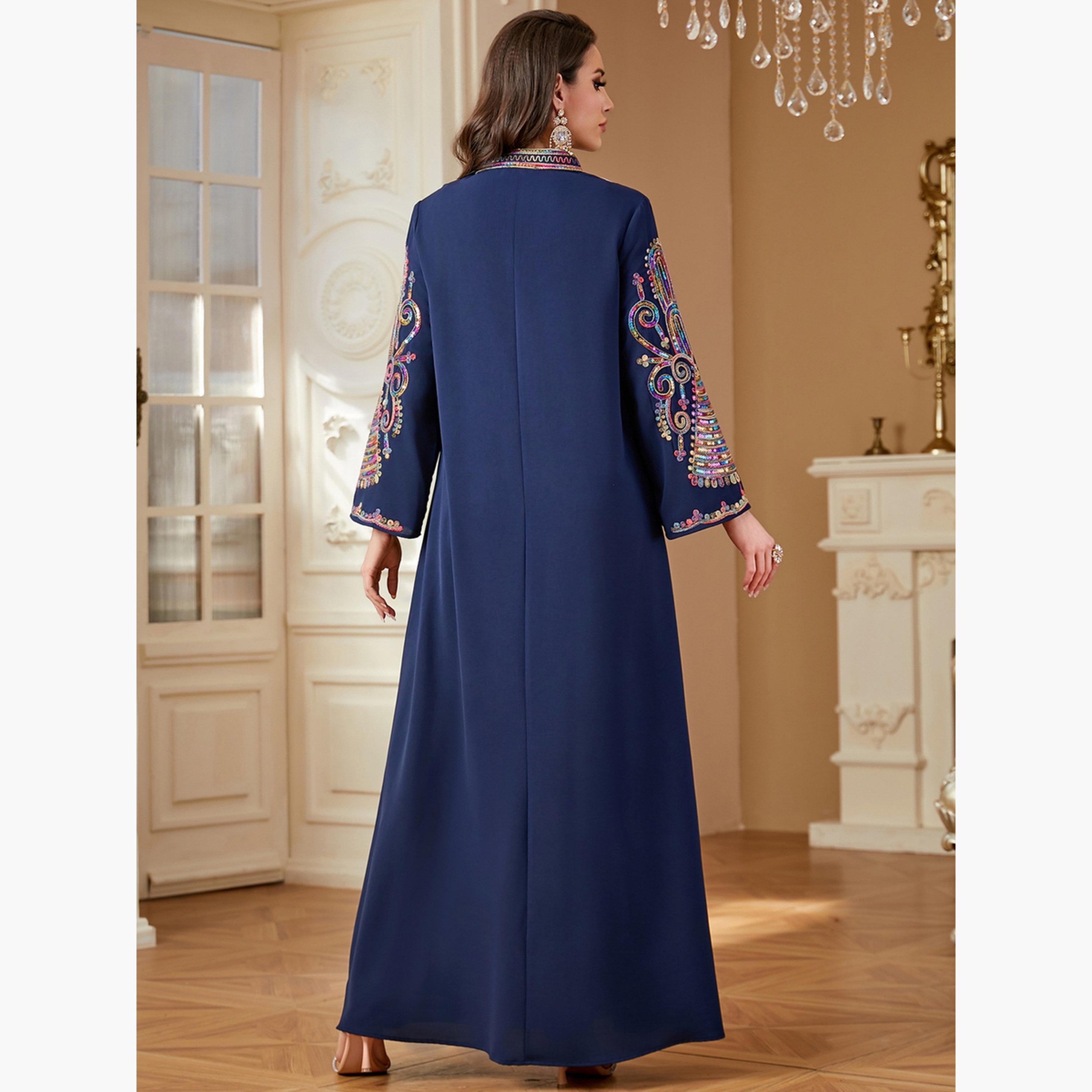 Take Two Women Sequin Handwork Jalabiya-women-arabicclothing-jalabiyas-image-2