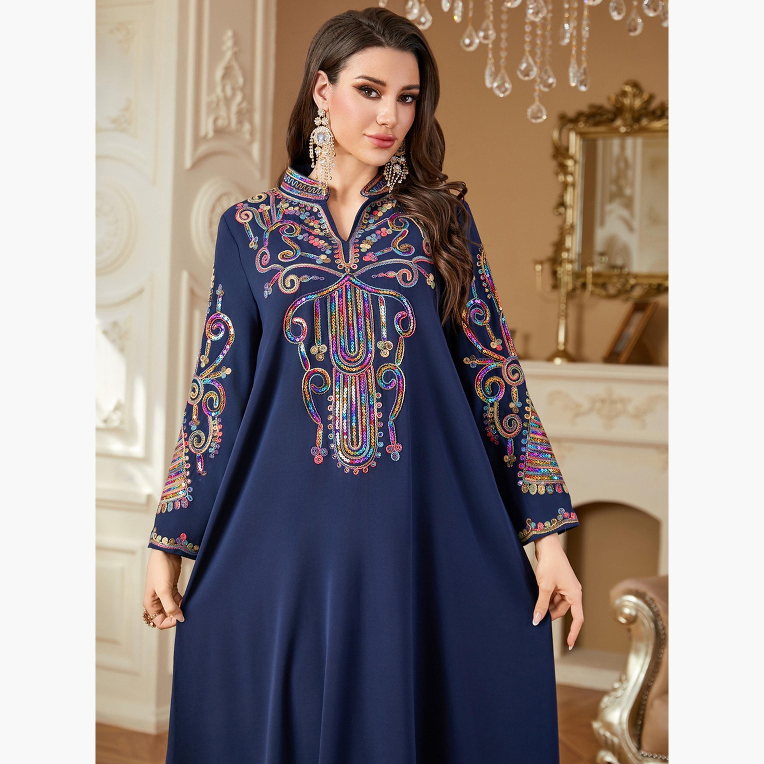 Take Two Women Sequin Handwork Jalabiya-women-arabicclothing-jalabiyas-image-3