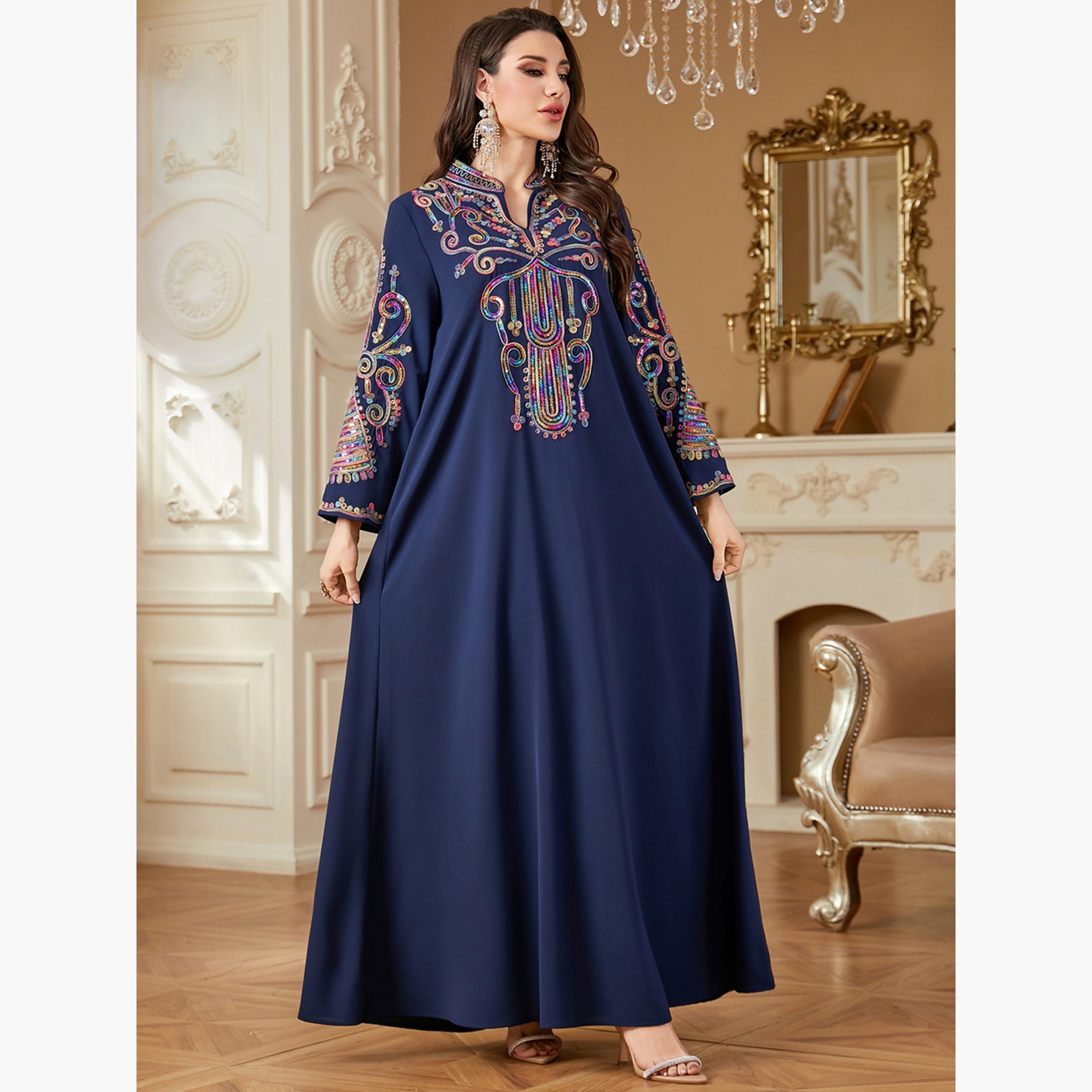 Take Two Women Sequin Handwork Jalabiya-women-arabicclothing-jalabiyas-image-4