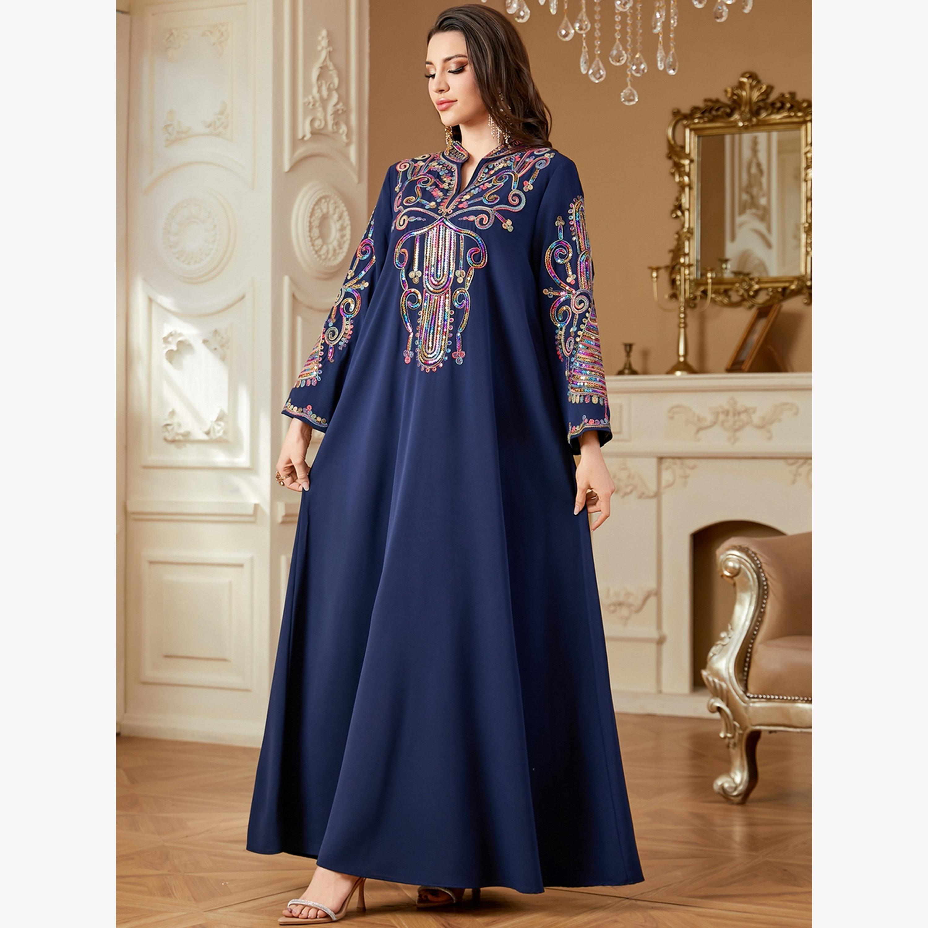 Take Two Women Sequin Handwork Jalabiya-women-arabicclothing-jalabiyas-image-5