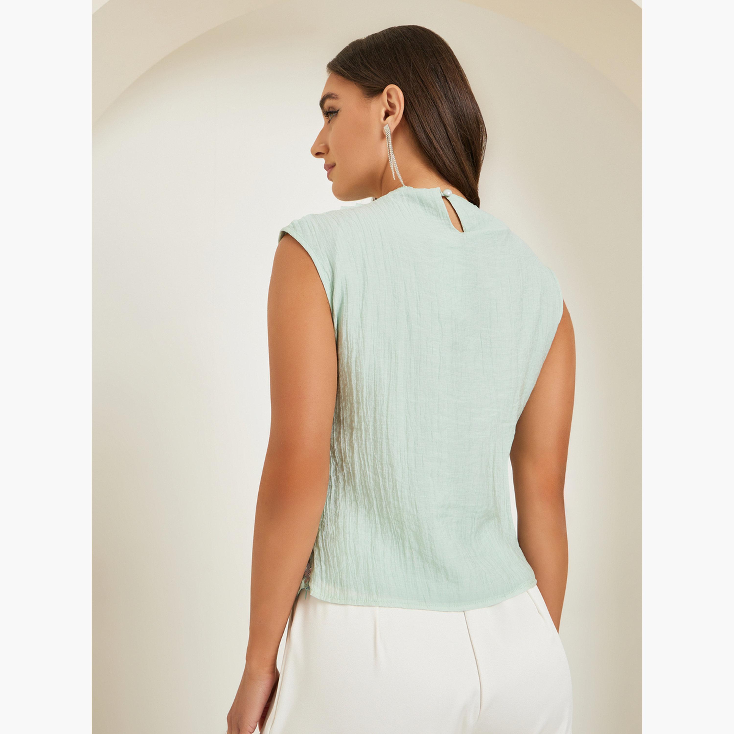 بلوزة بلا أكمام مزينة بالترتر-women-clothing-shirtsandblouses-blouses-image-5
