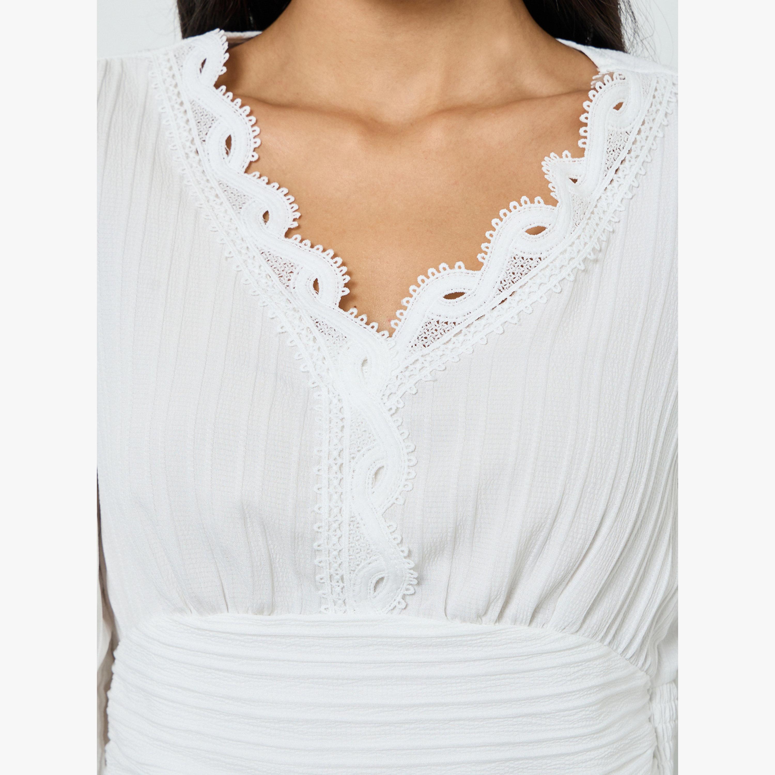 بلوزة بأكمام طويلة وحواف دانتيل-women-clothing-shirtsandblouses-blouses-image-4