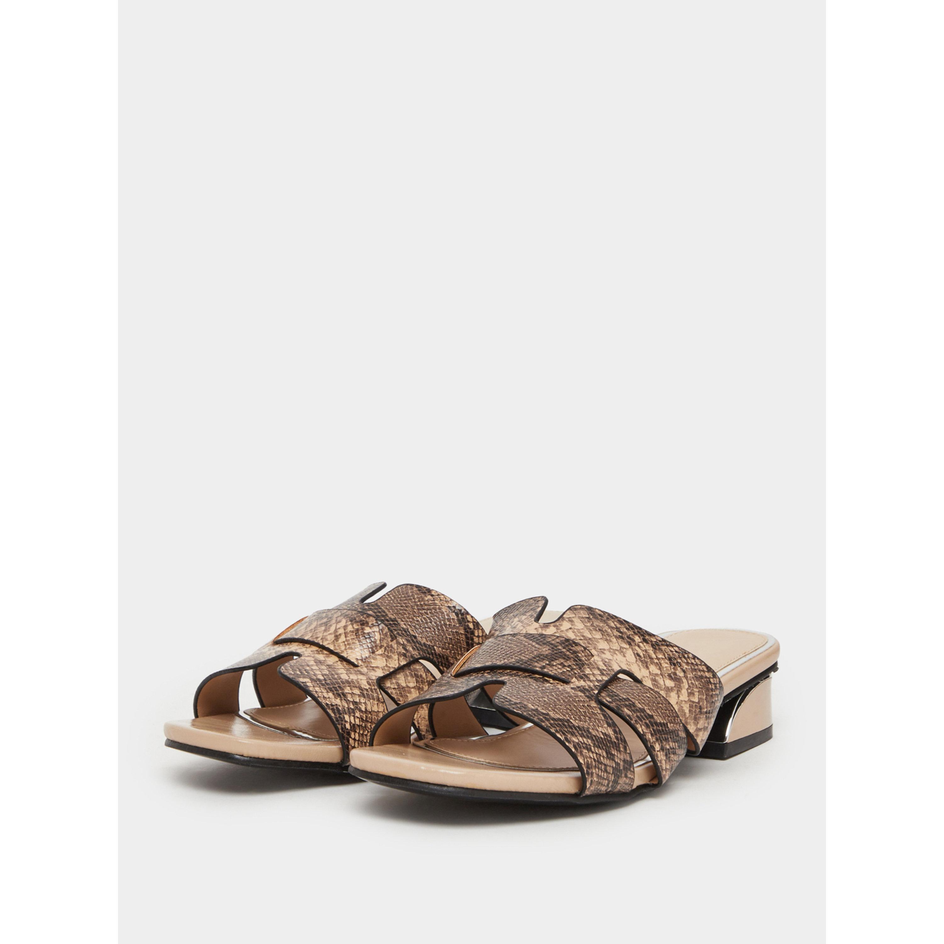 صندل نسائي بنقشة جلد الثعبان وكعب سميك-women-shoes-sandals-heeled-image-1