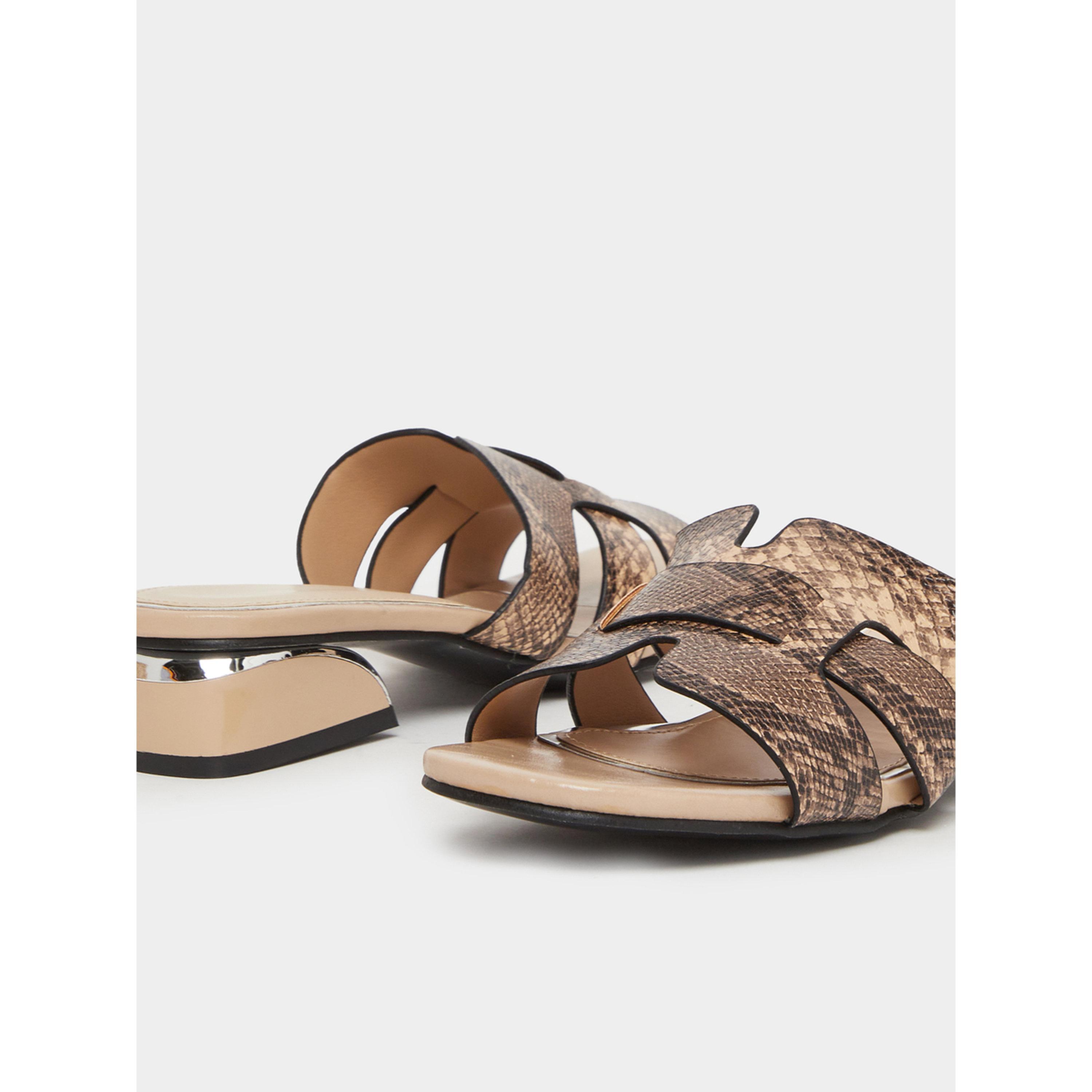 صندل نسائي بنقشة جلد الثعبان وكعب سميك-women-shoes-sandals-heeled-image-3