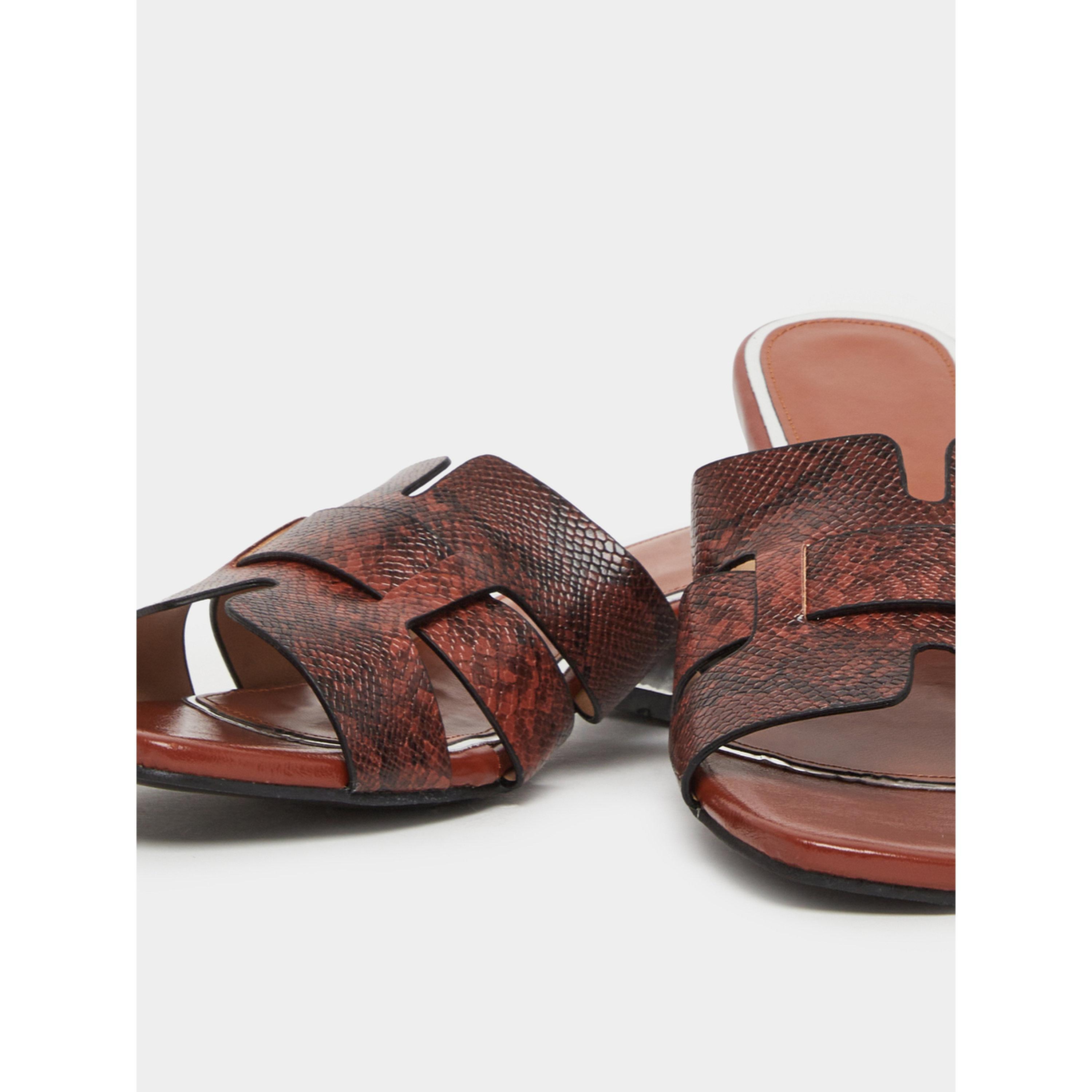 صندل نسائي بنقشة جلد الثعبان وكعب سميك-women-shoes-sandals-heeled-image-3