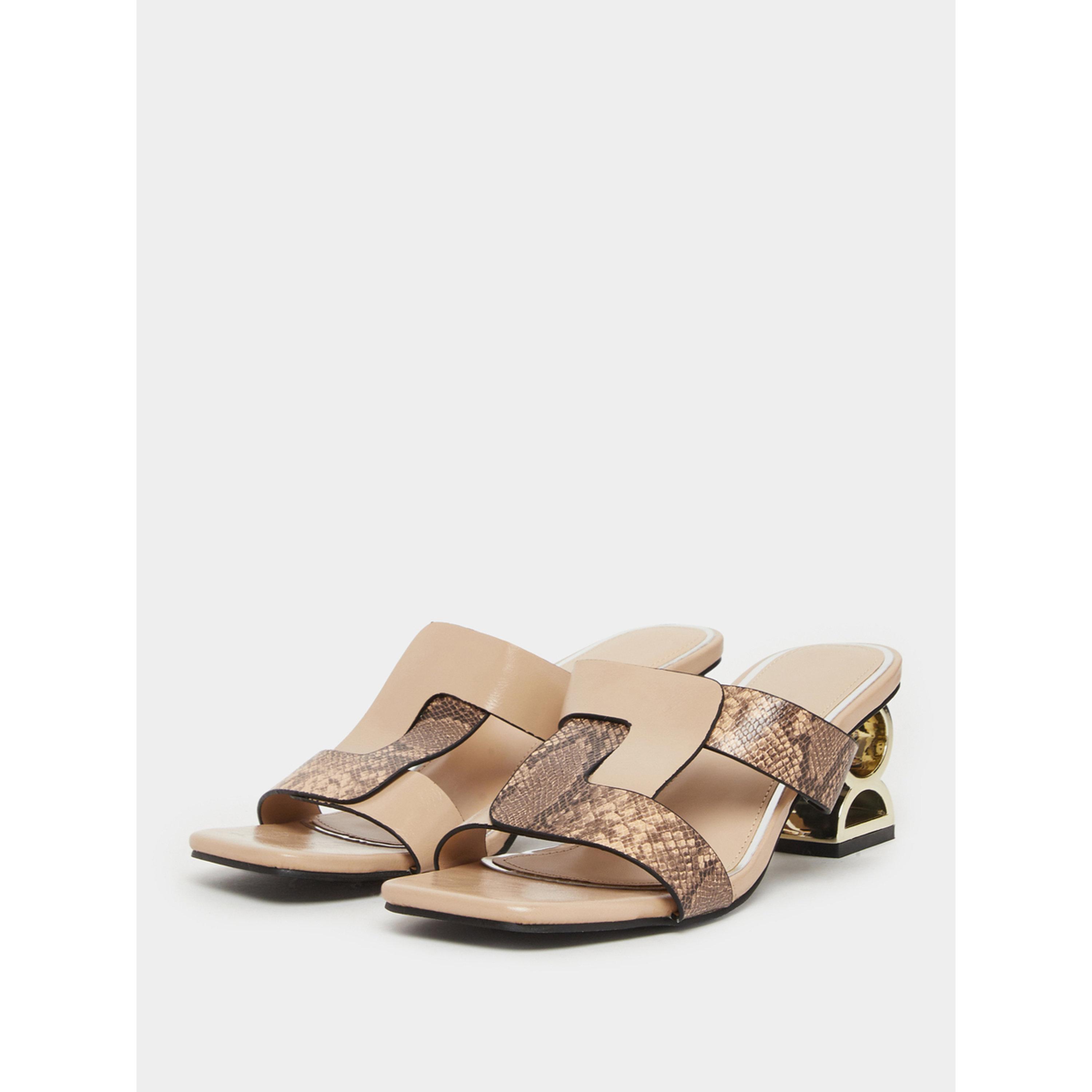 صندل نسائي بنقشة جلد الثعبان وكعب متوسط-women-shoes-sandals-heeled-image-1