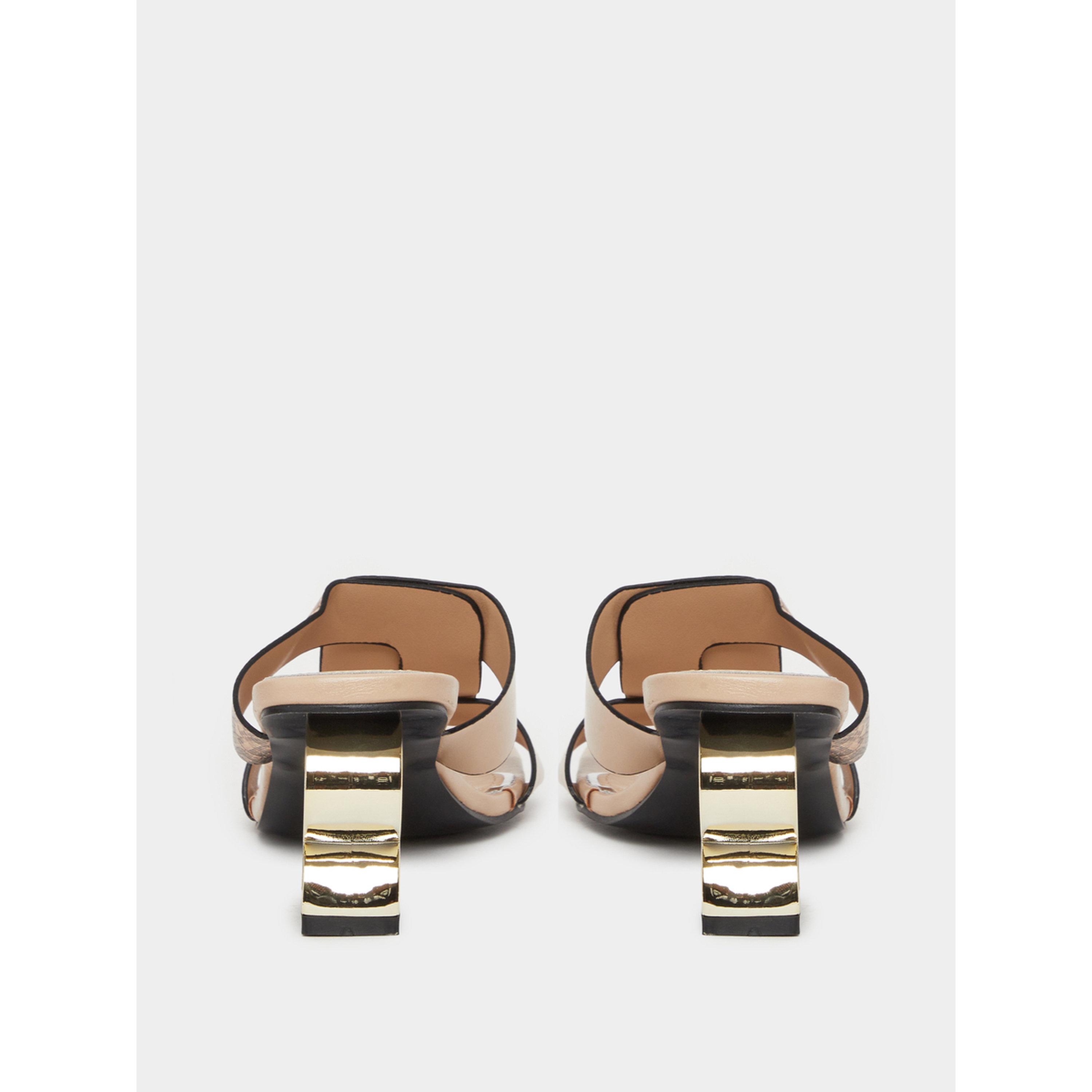 صندل نسائي بنقشة جلد الثعبان وكعب متوسط-women-shoes-sandals-heeled-image-4