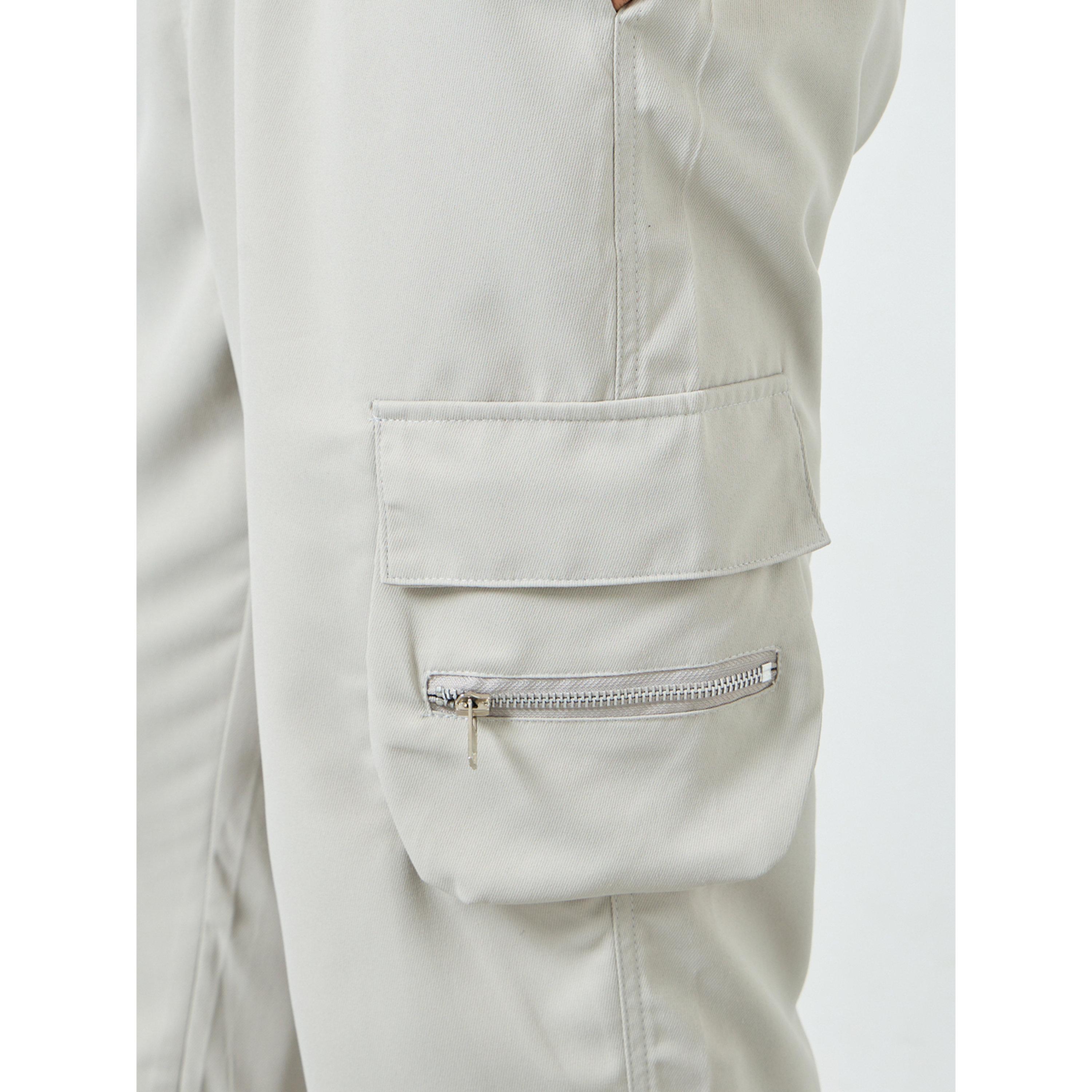 Take Two Men Grey Relaxed Fit Cargo Pants-men-clothing-bottoms-joggers-image-3