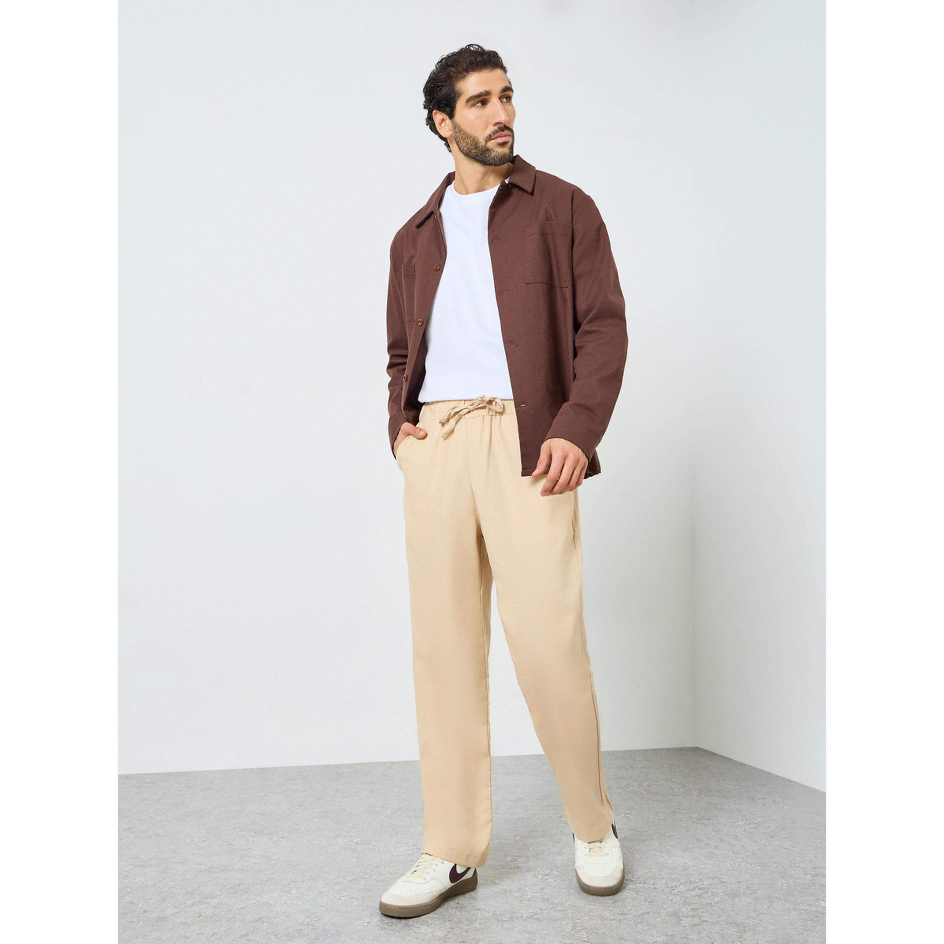 بنطال مريح برباط خصر-men-clothing-bottoms-joggers-image-2