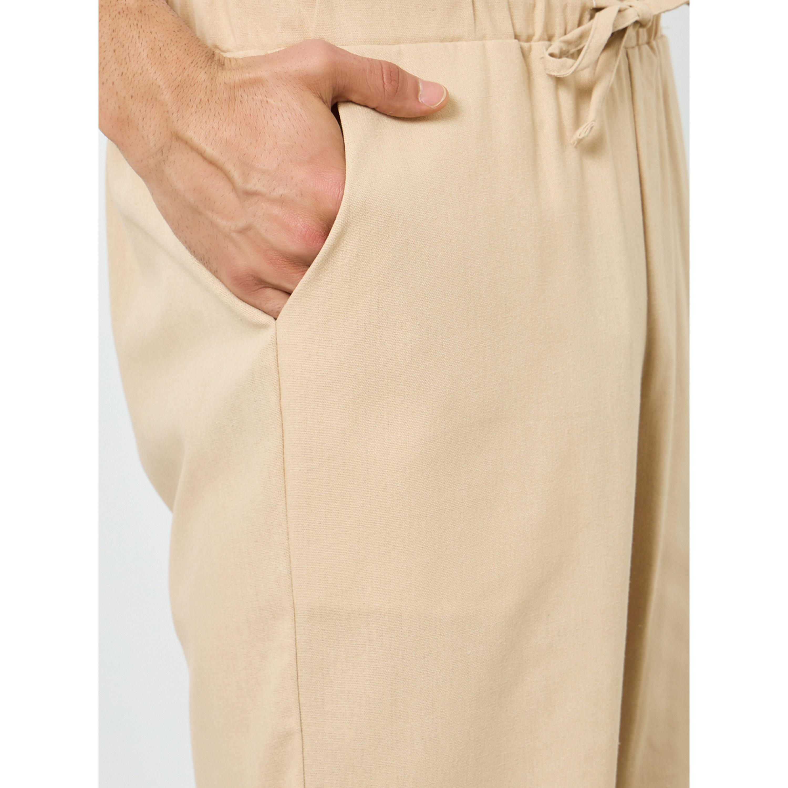بنطال مريح برباط خصر-men-clothing-bottoms-joggers-image-3