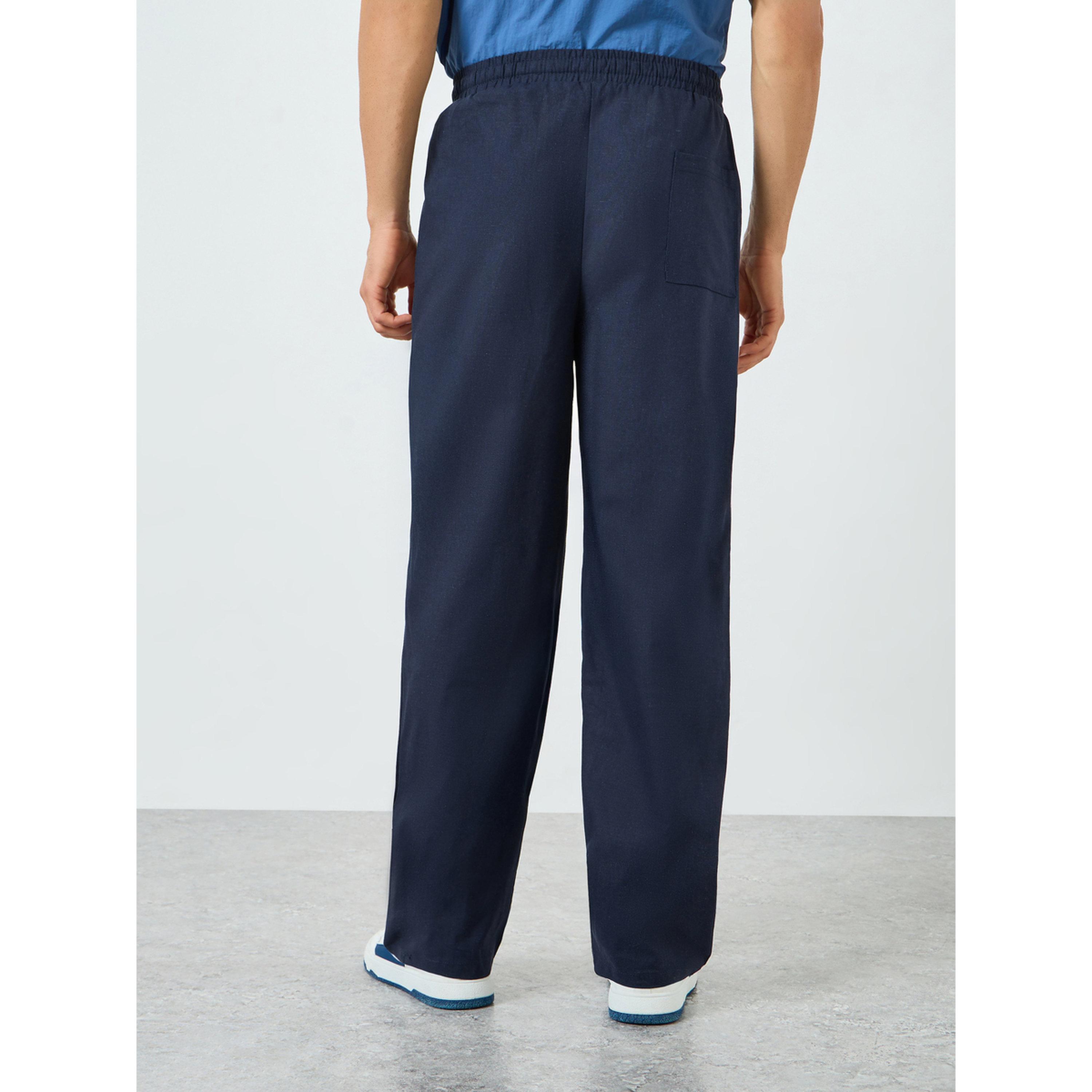 Take Two Men Navy Blue Relaxed Fit Pants-men-clothing-bottoms-joggers-image-4