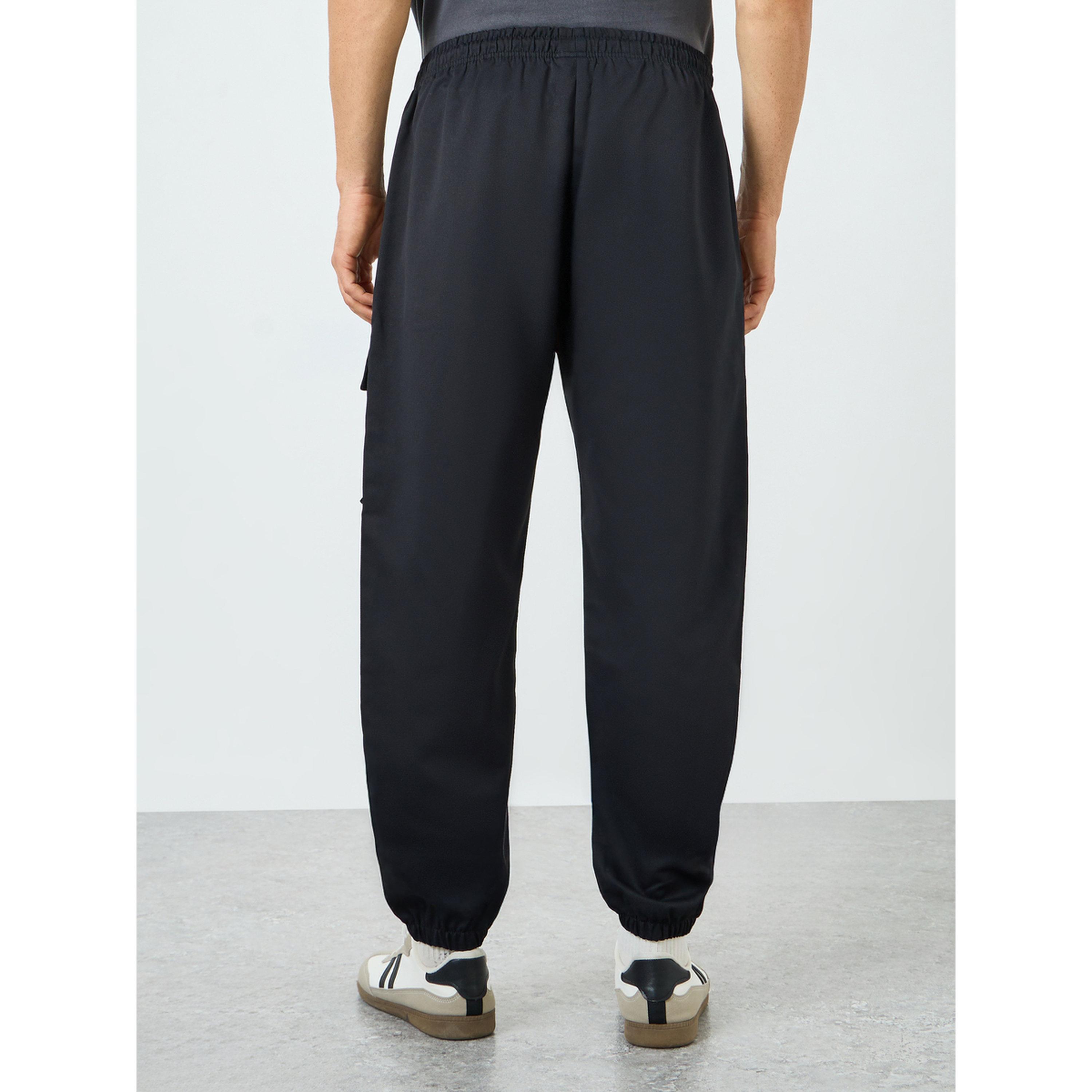 Take Two Men Black Cargo Pants with Drawstring-men-clothing-bottoms-joggers-image-4