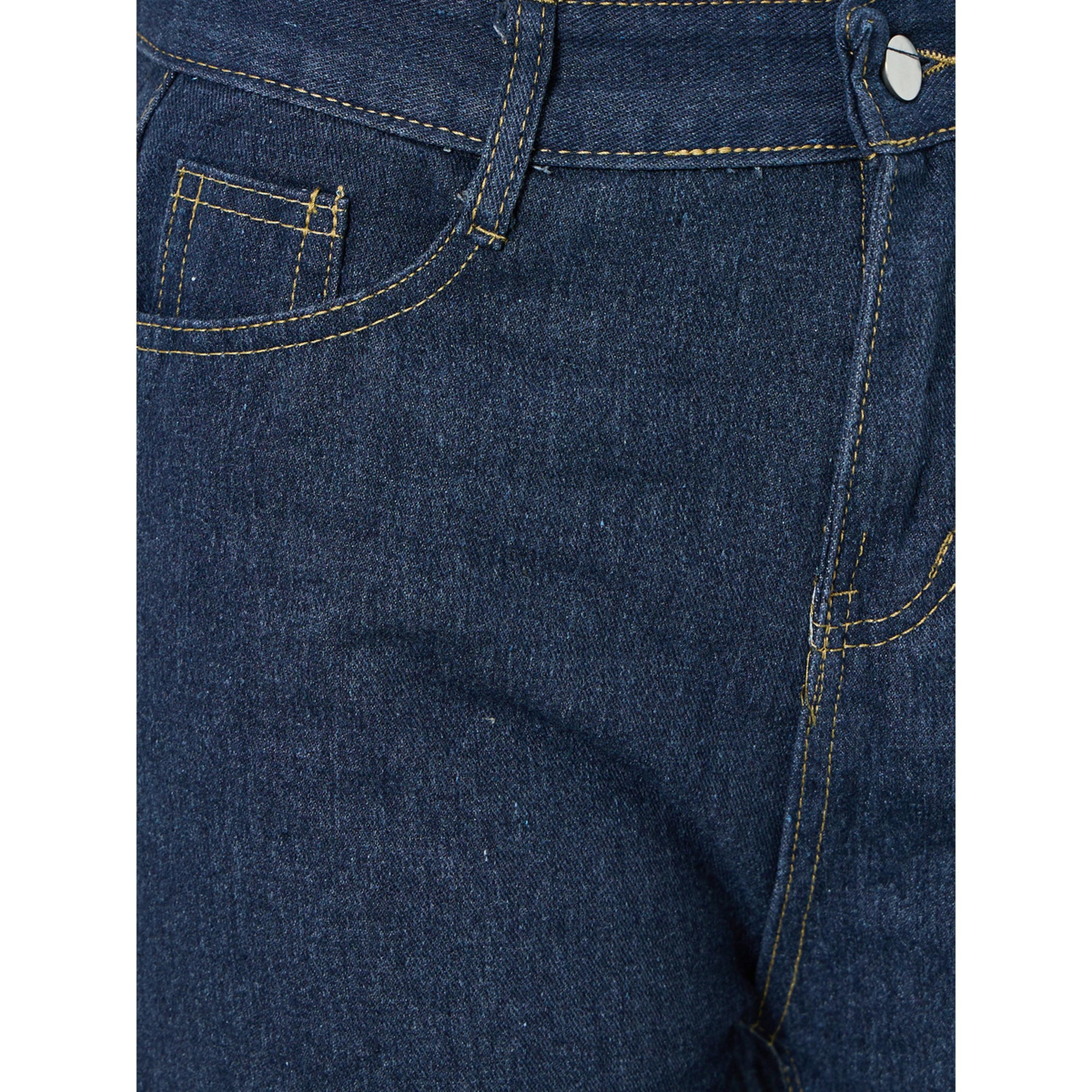 Styli Women Dark Blue Wide Leg Jeans-women-clothing-bottoms-jeans-image-3