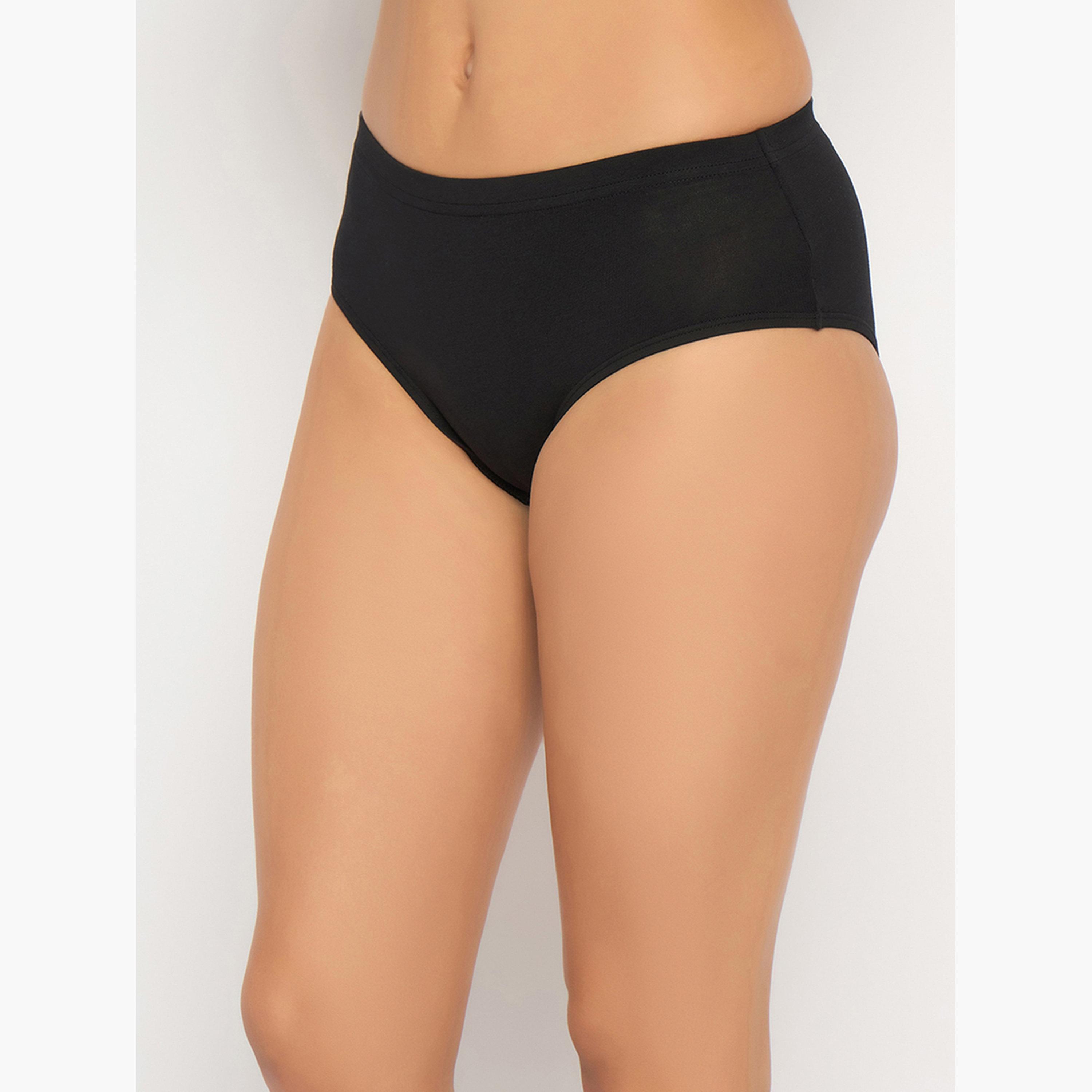 Clovia Pack of 3-Mid Waist Hipster Panties with Inner Elastic - Cotton-women-clothing-lingerie-panties-image-2