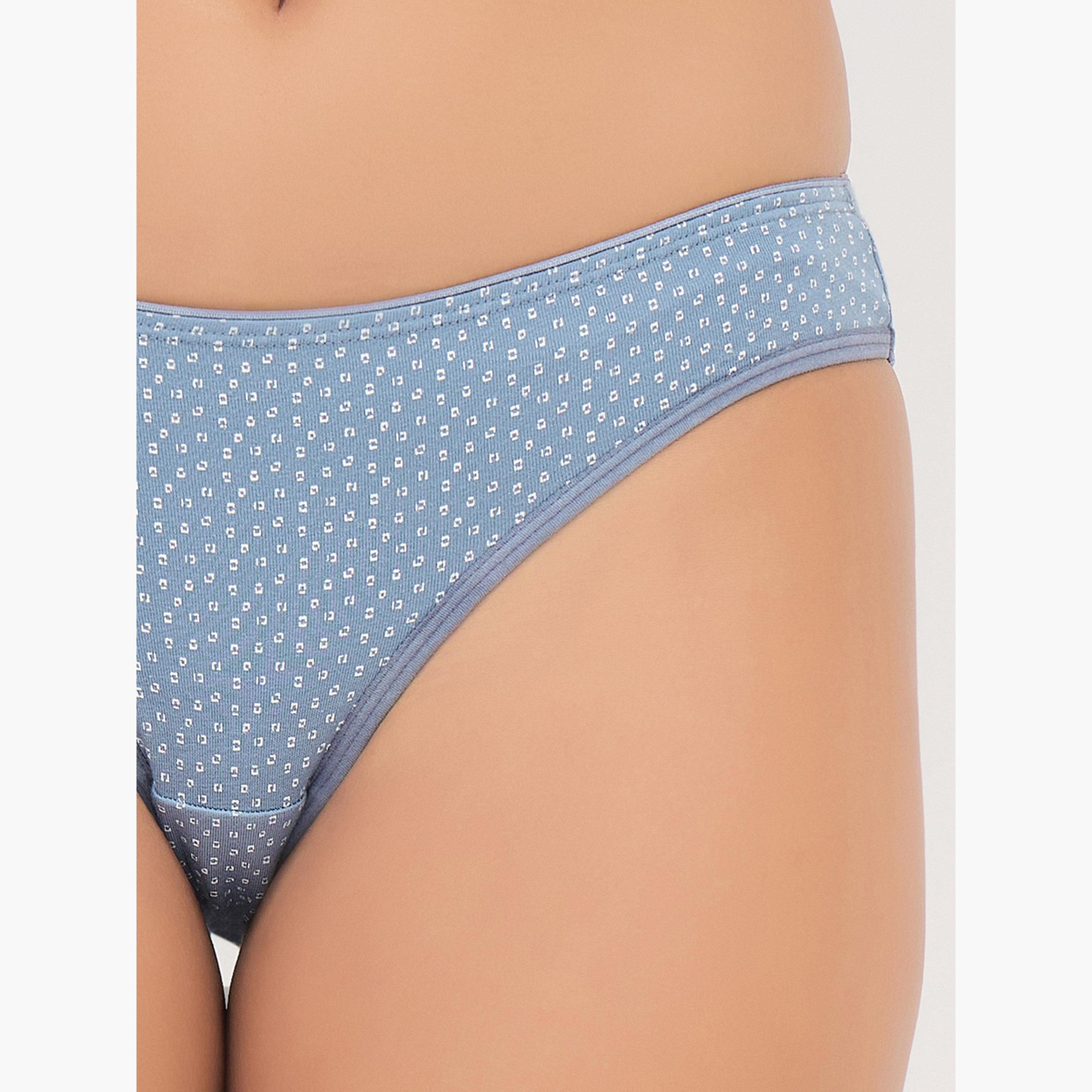 Clovia Pack of 3- Printed Low Waist Bikini - Cotton-women-clothing-lingerie-panties-image-6