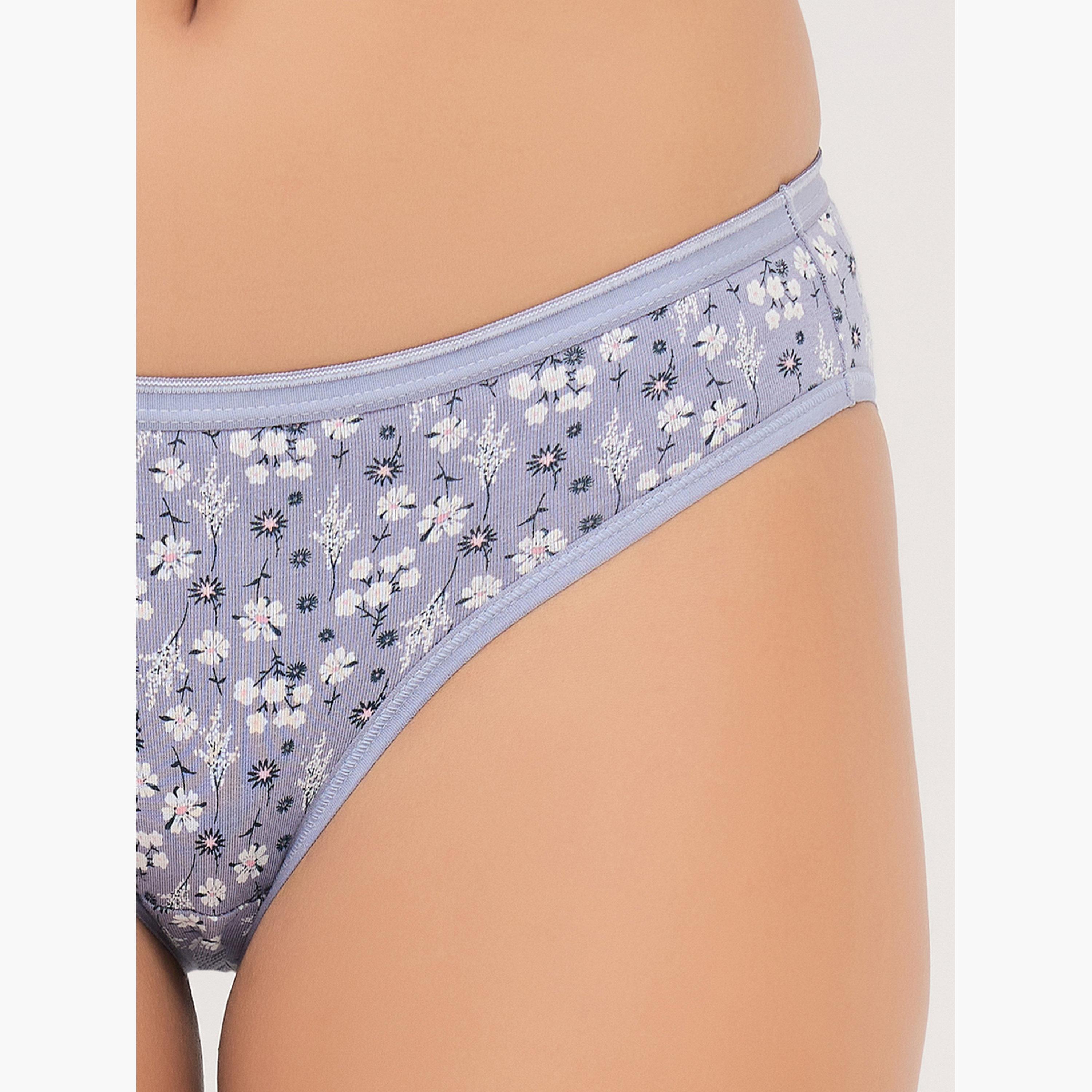 Clovia Pack of 3- Printed Low Waist Bikini - Cotton-women-clothing-lingerie-panties-image-6