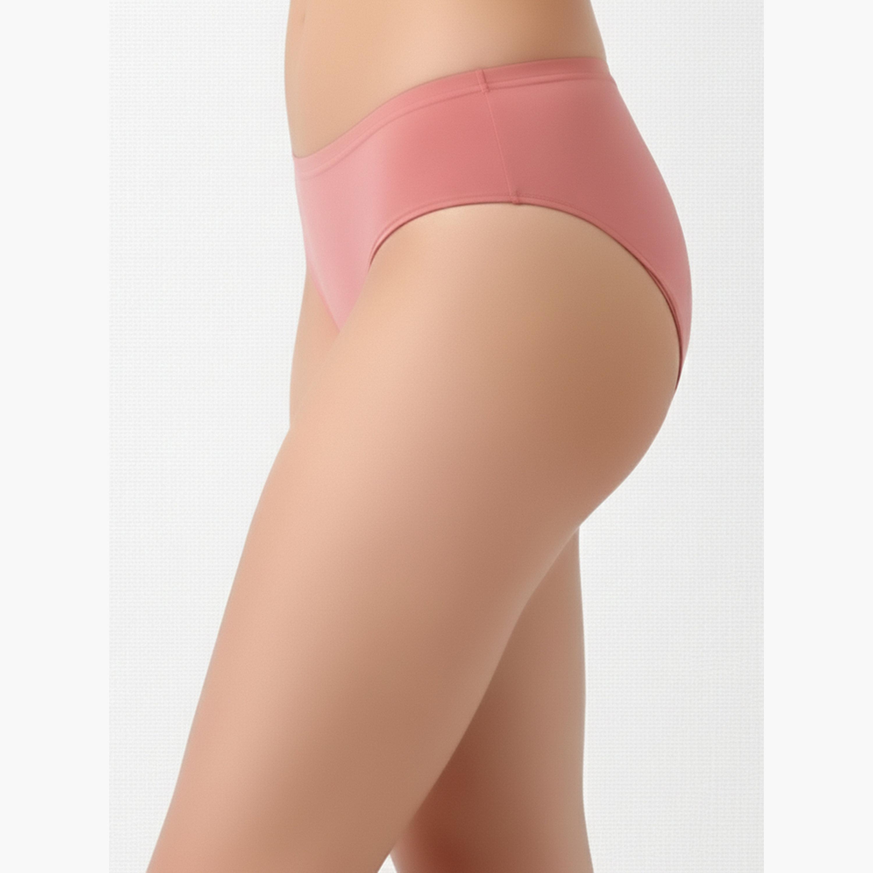 Clovia Pack of 3-Mid Waist Hipster Panties with Inner Elastic - Cotton-women-clothing-lingerie-panties-image-3