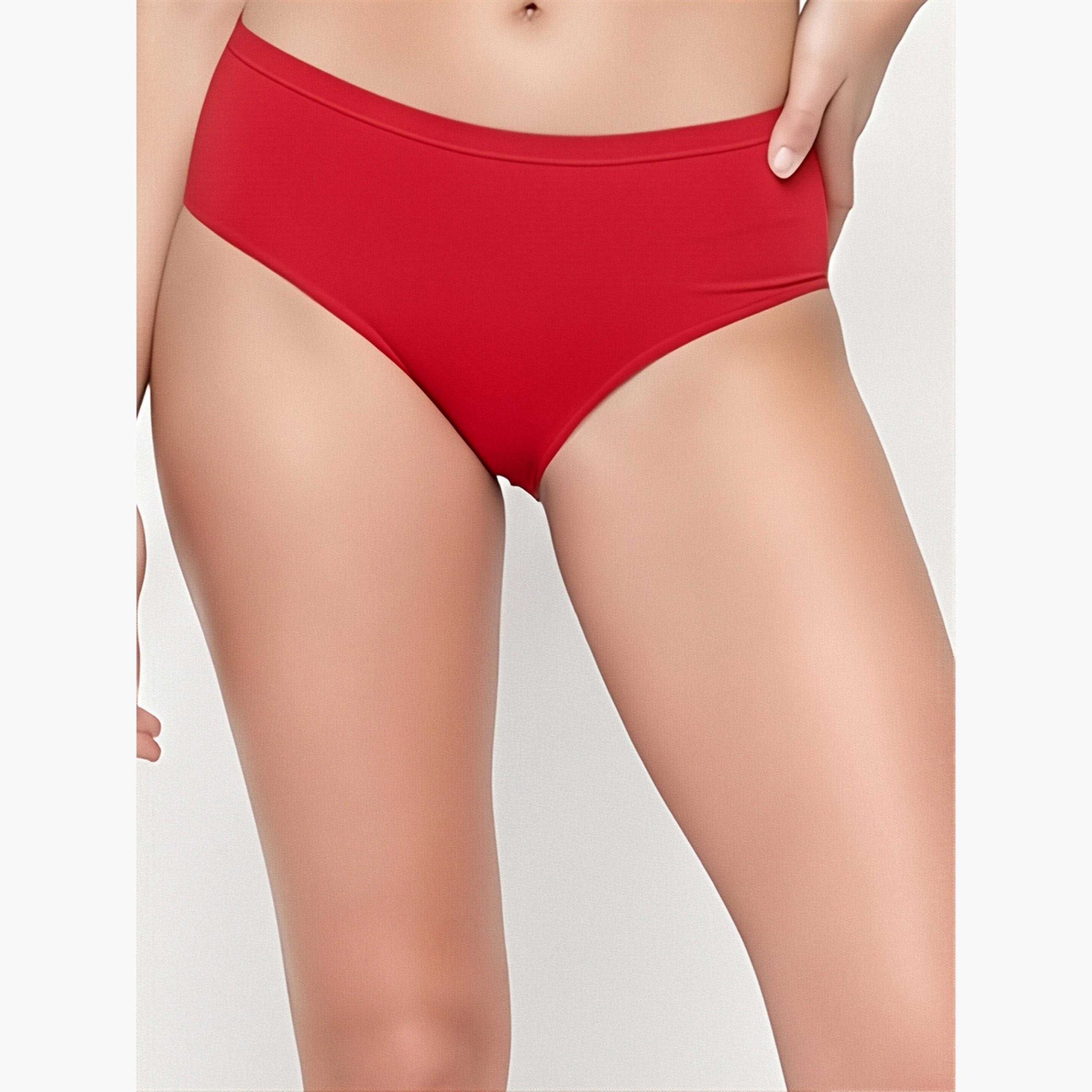 Clovia Pack of 3-Mid Waist Hipster Panties with Inner Elastic - Cotton-women-clothing-lingerie-panties-image-2