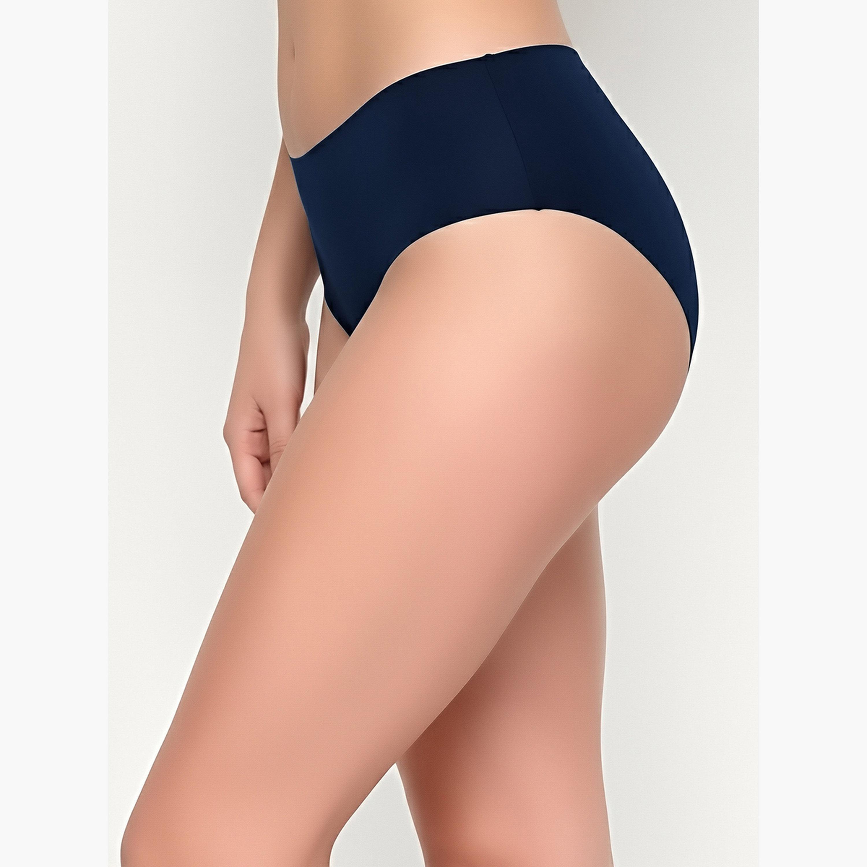 Clovia Pack of 3-Mid Waist Hipster Panties with Inner Elastic - Cotton-women-clothing-lingerie-panties-image-5