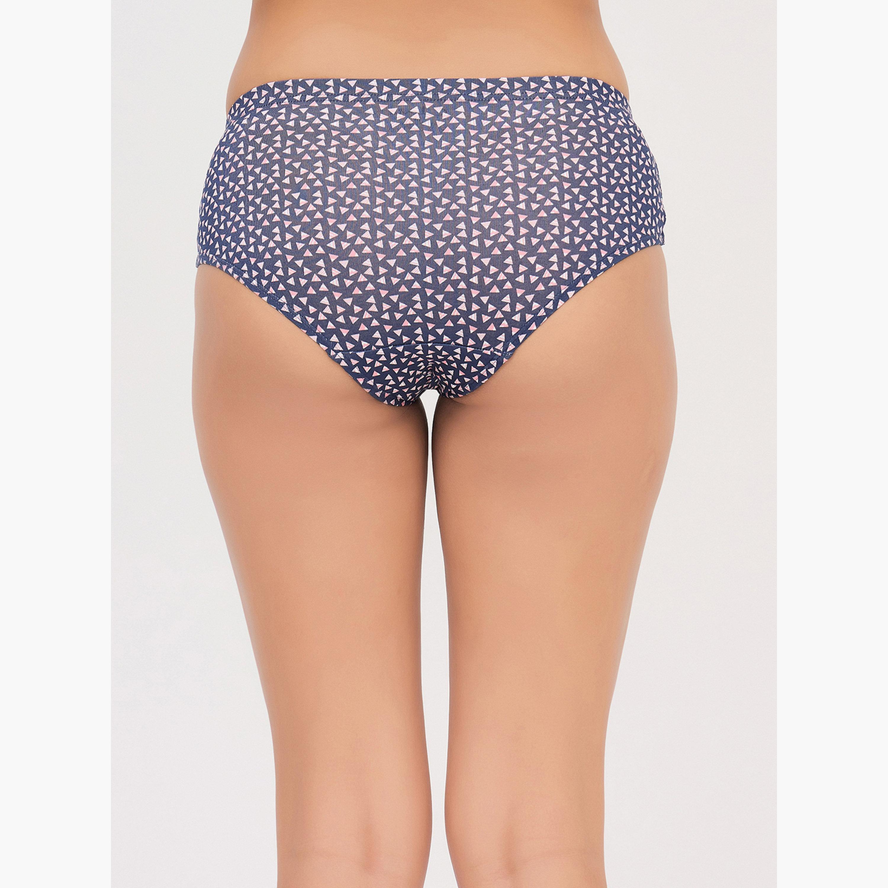Clovia Pack of 3-Mid Hipster Bikini with Inner Elastic - Cotton-women-clothing-lingerie-panties-image-2