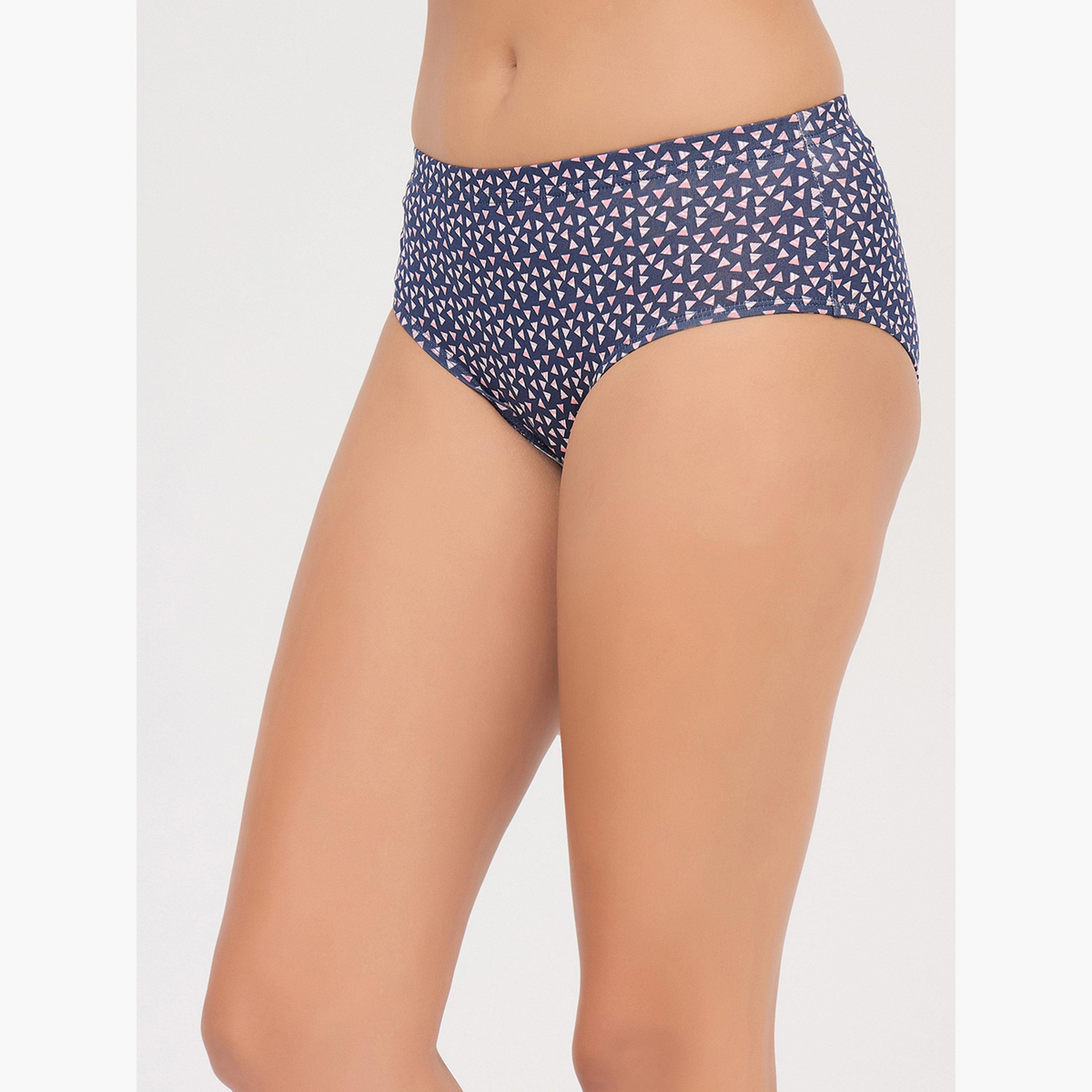 Clovia Pack of 3-Mid Hipster Bikini with Inner Elastic - Cotton-women-clothing-lingerie-panties-image-4