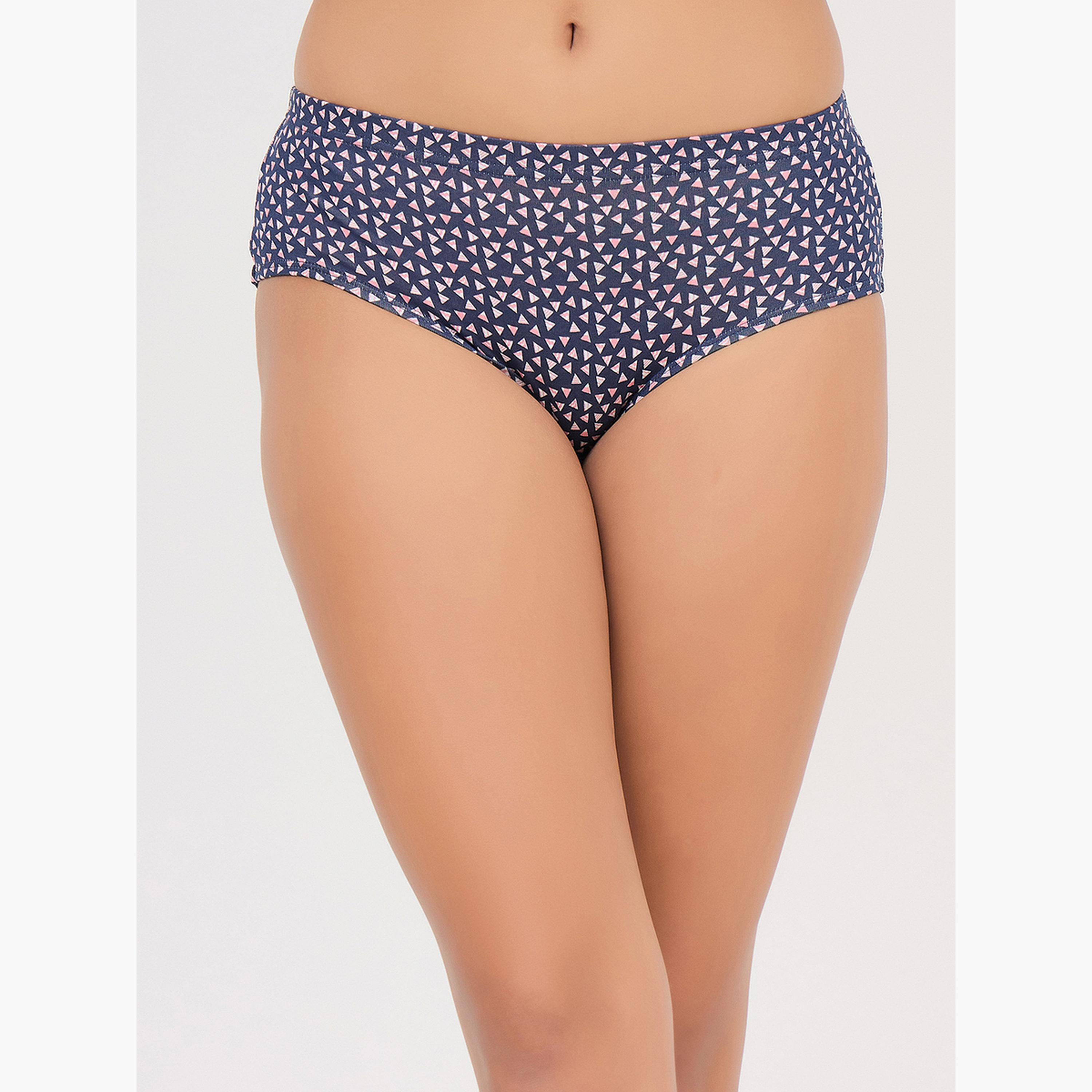 Clovia Pack of 3-Mid Hipster Bikini with Inner Elastic - Cotton-women-clothing-lingerie-panties-image-5