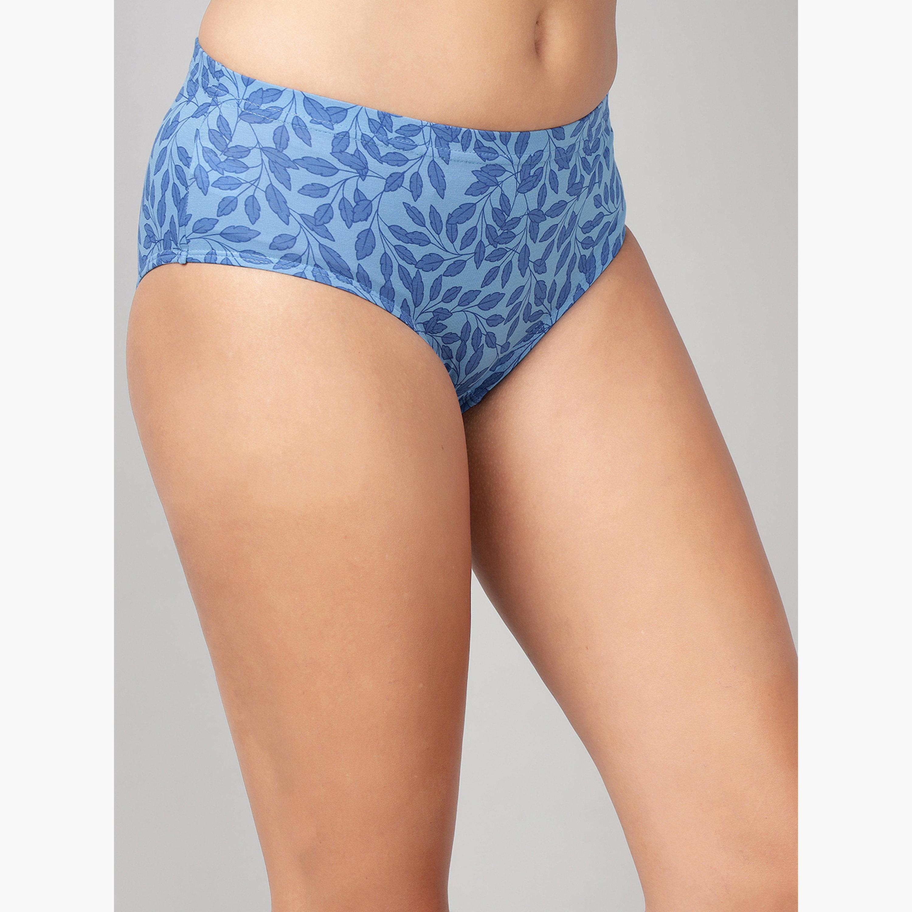 Clovia Pack of 3-Mid Hipster Bikini with Inner Elastic - Cotton-women-clothing-lingerie-panties-image-2