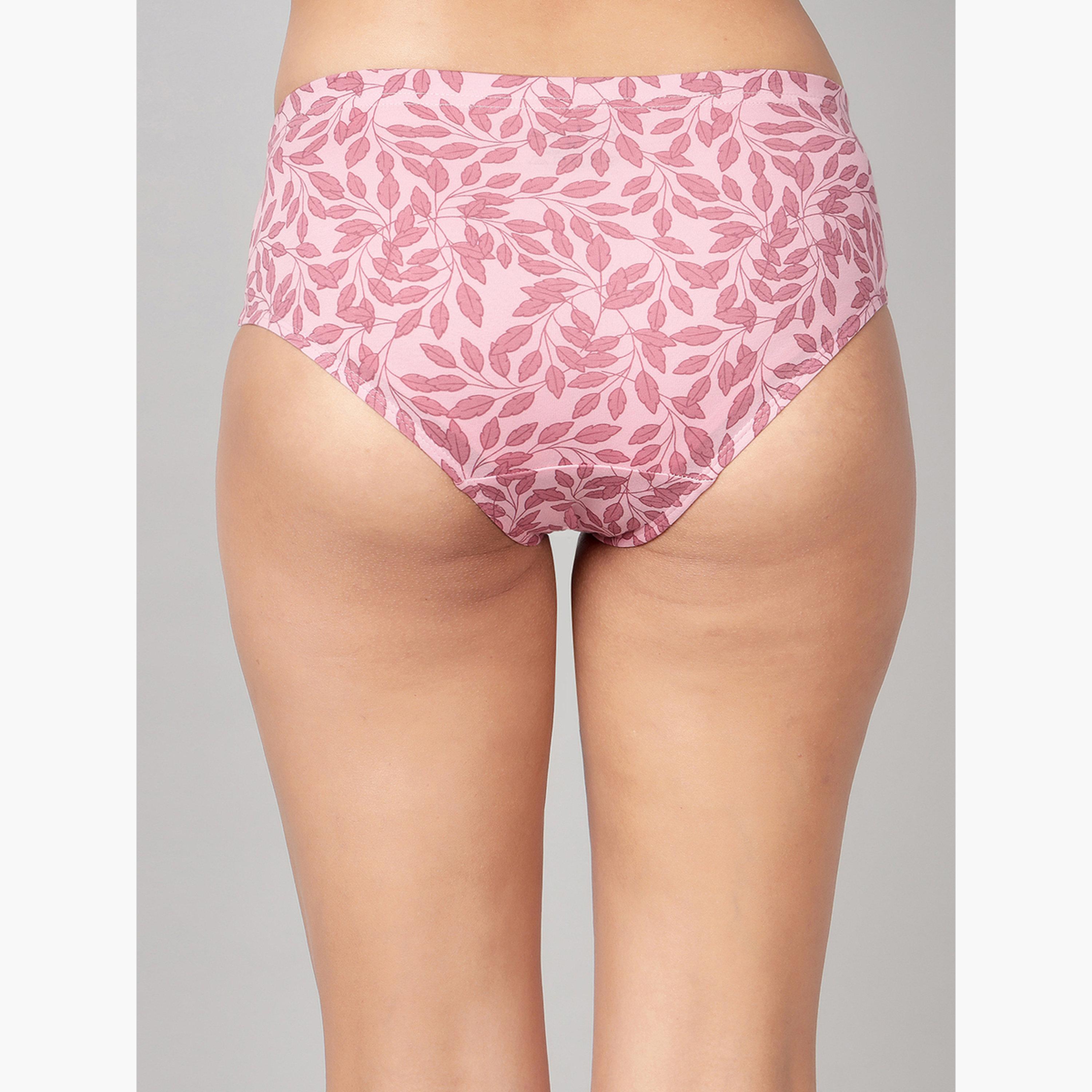 Clovia Pack of 3-Mid Hipster Bikini with Inner Elastic - Cotton-women-clothing-lingerie-panties-image-4