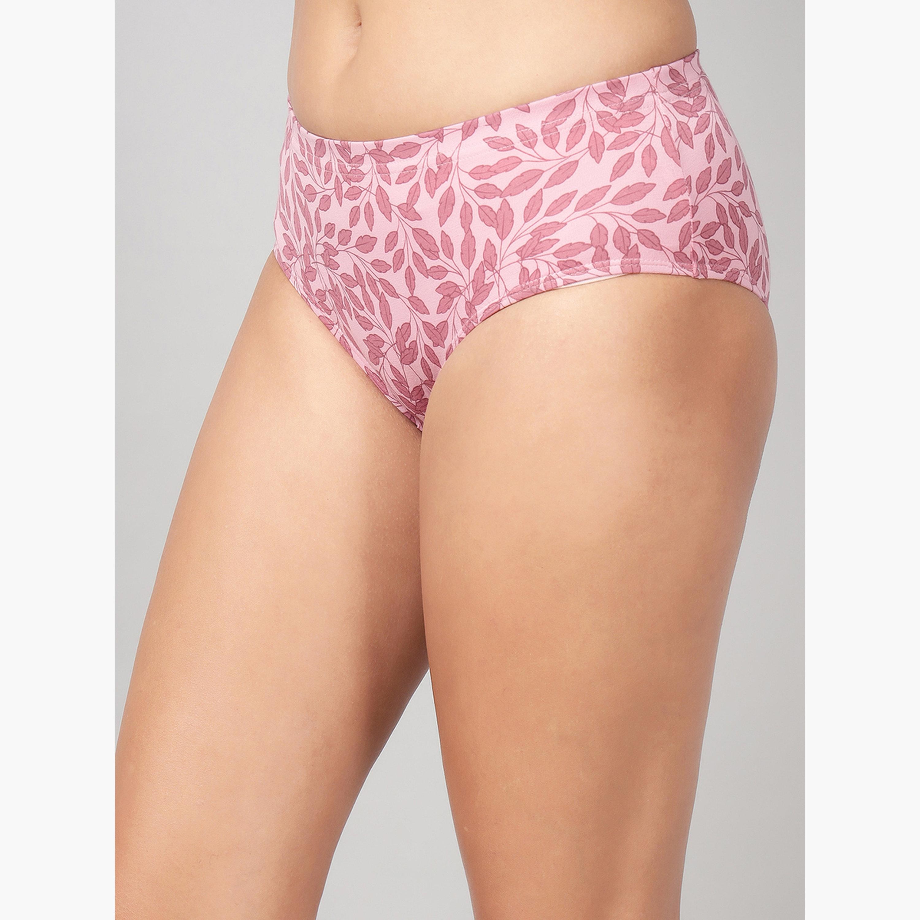 Clovia Pack of 3-Mid Hipster Bikini with Inner Elastic - Cotton-women-clothing-lingerie-panties-image-5