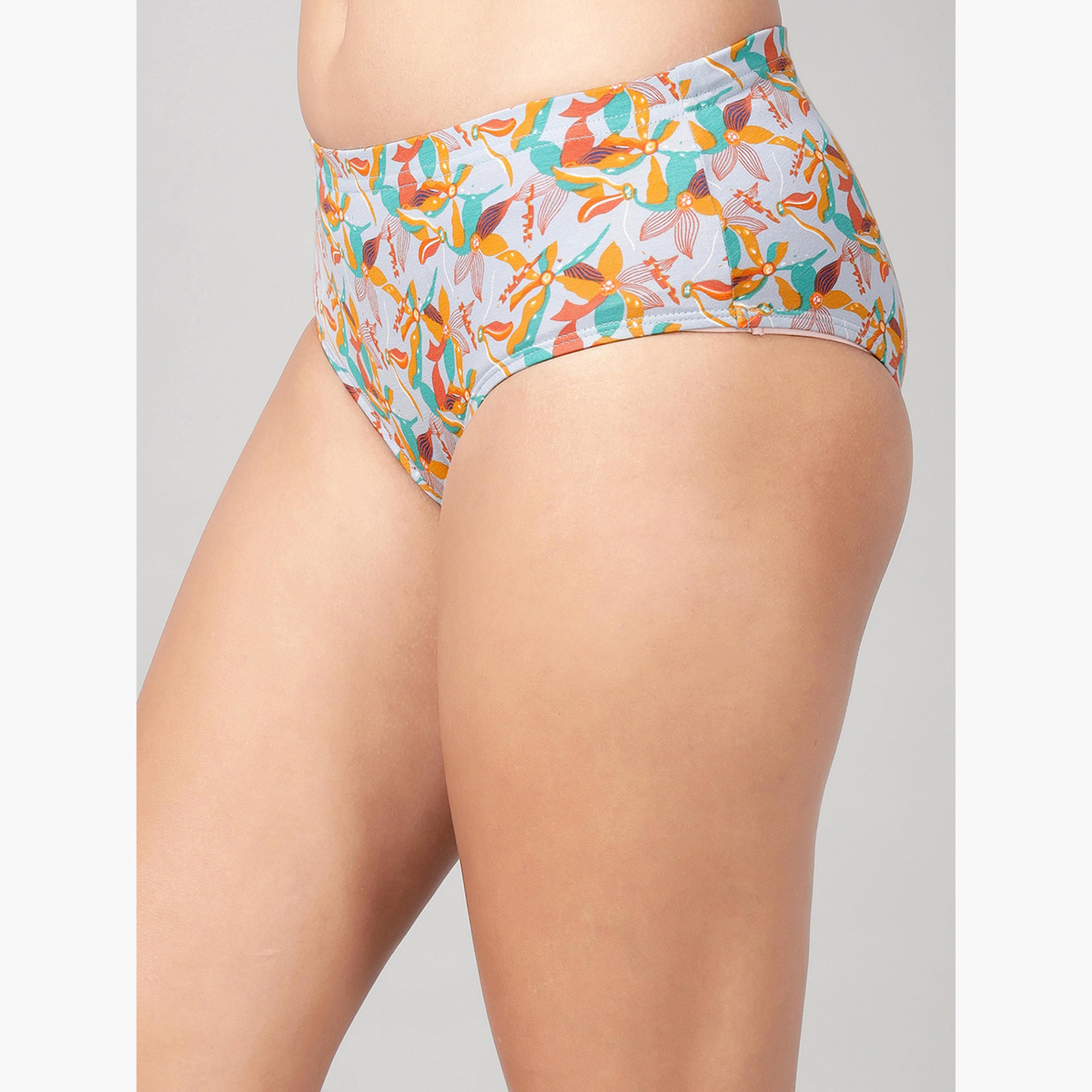 Clovia Pack of 3-Mid Waist Hipster Panties with Inner Elastic - Cotton-women-clothing-lingerie-panties-image-2