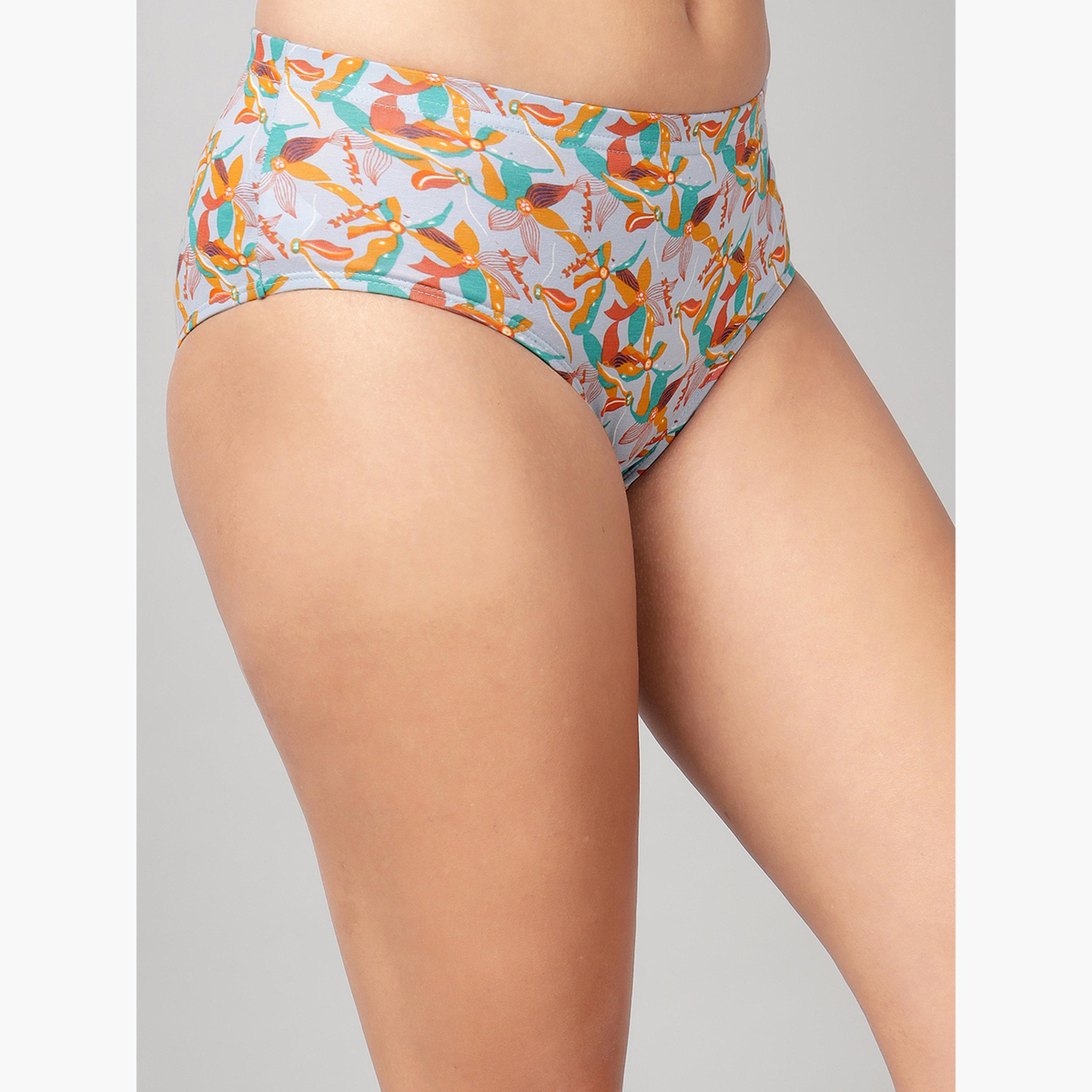 Clovia Pack of 3-Mid Waist Hipster Panties with Inner Elastic - Cotton-women-clothing-lingerie-panties-image-3