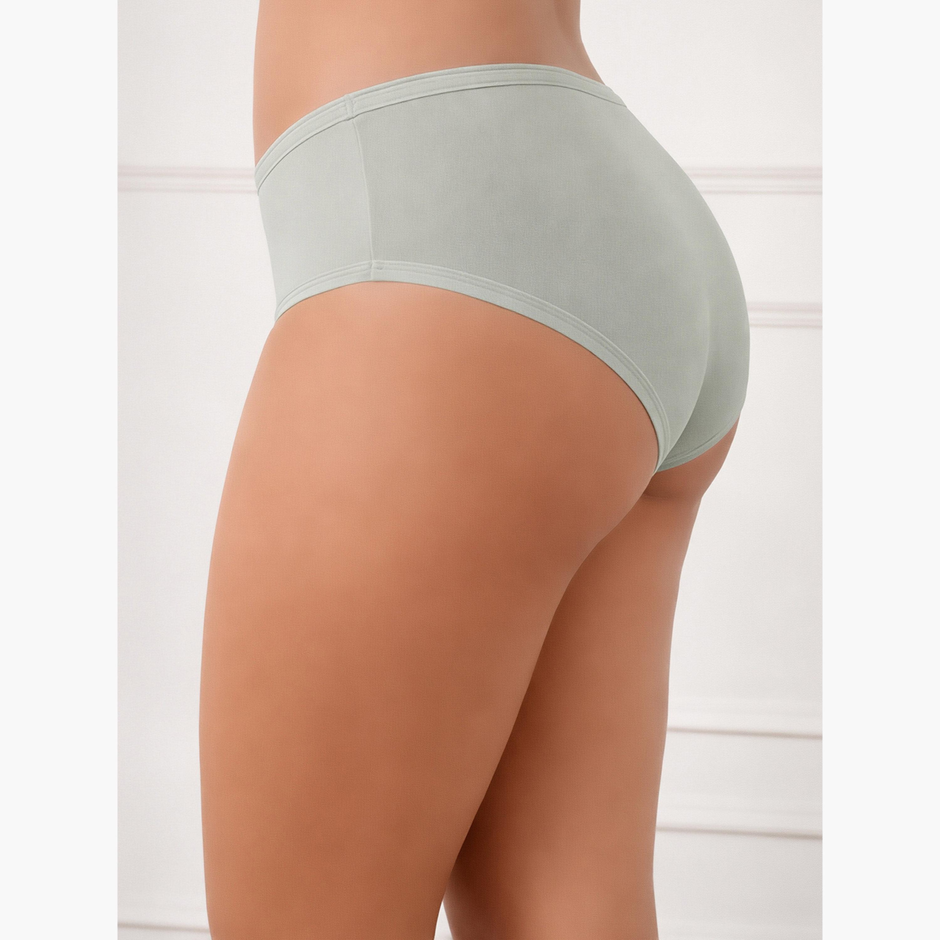 Clovia Pack of 3-Mid Hipster Bikini with Inner Elastic - Cotton-women-clothing-lingerie-panties-image-6