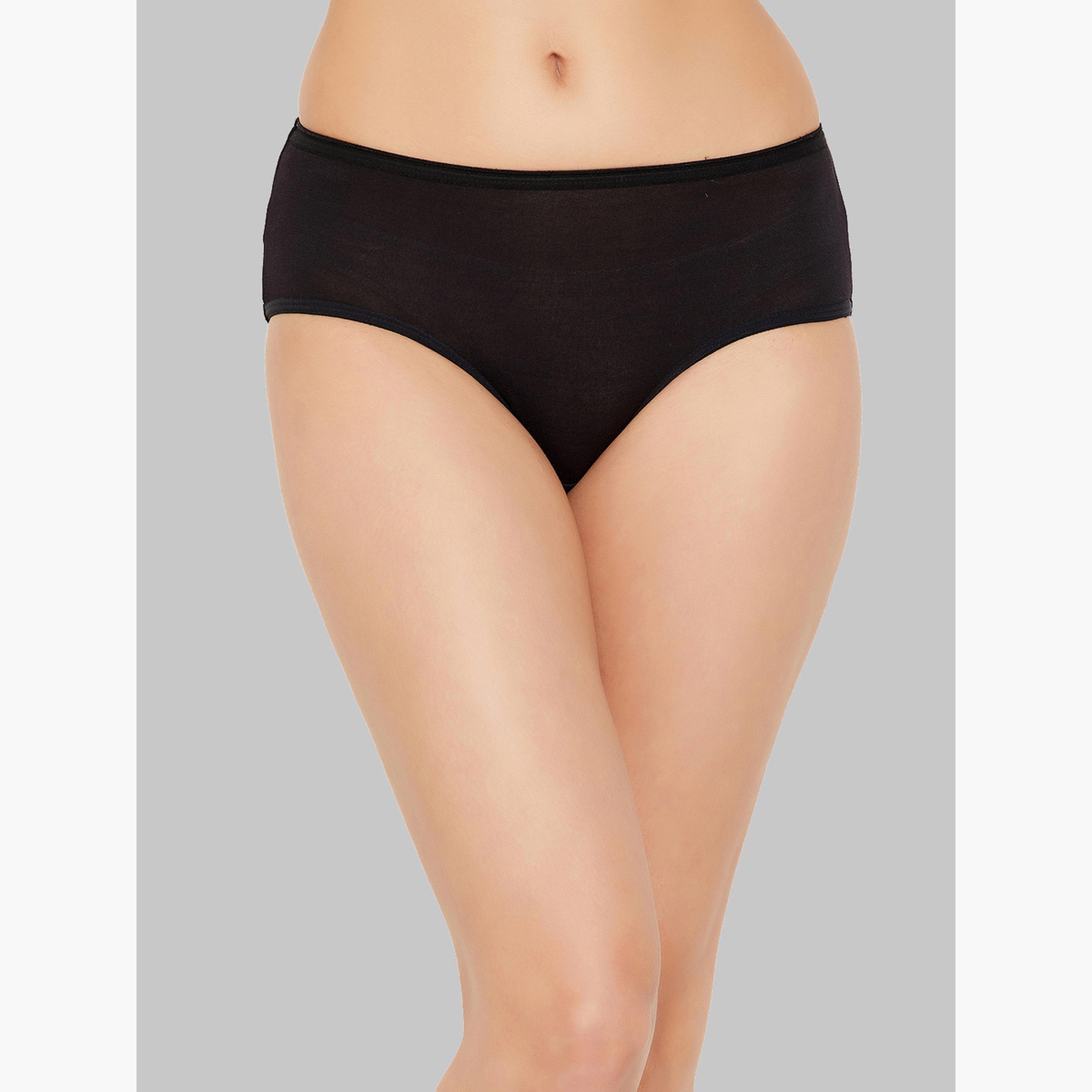 Clovia Pack of 3-Mid Hipster Bikini with Inner Elastic - Cotton-women-clothing-lingerie-panties-image-2