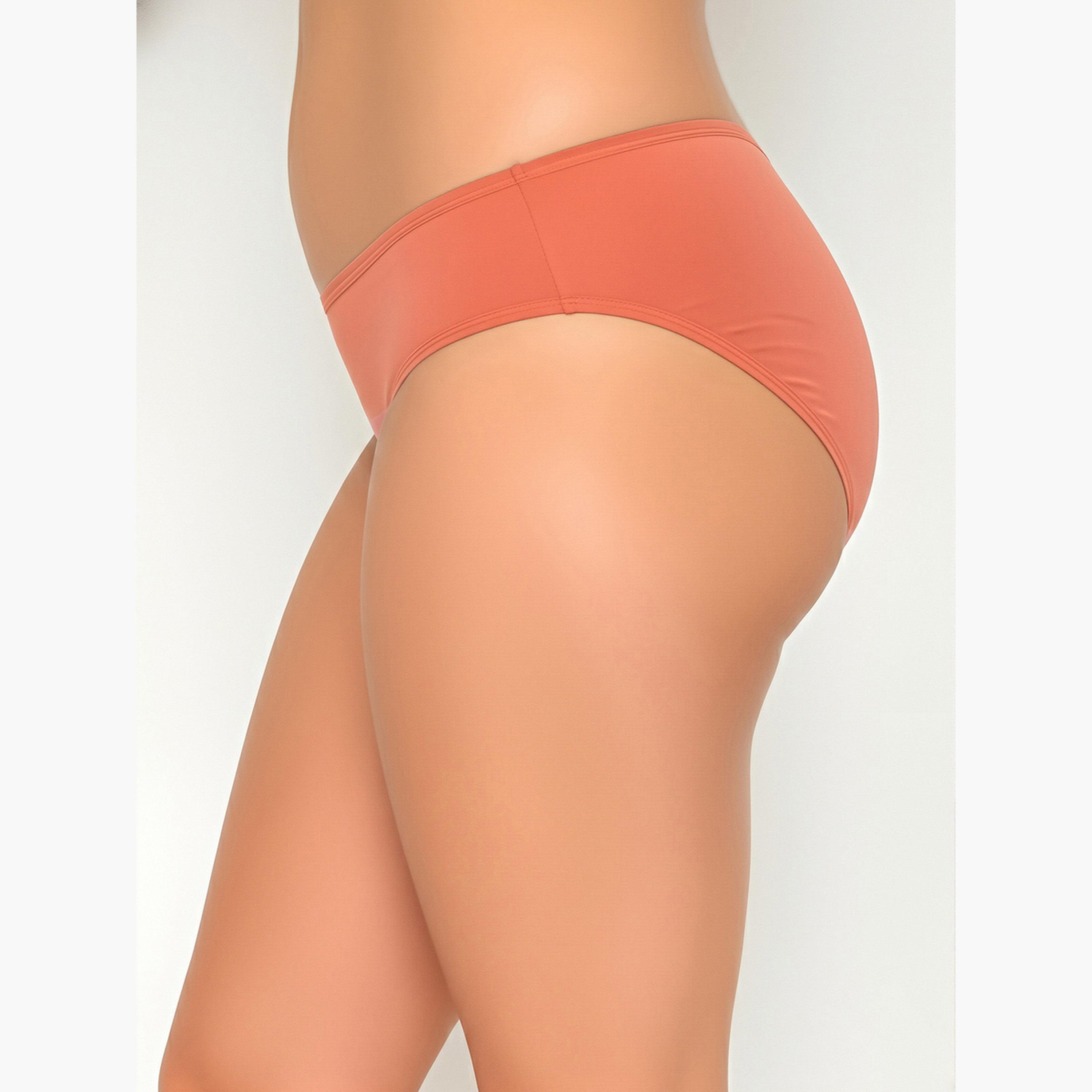 Clovia Pack of 3- Solid Bikini with Inner Elastic - Cotton-women-clothing-lingerie-panties-image-4