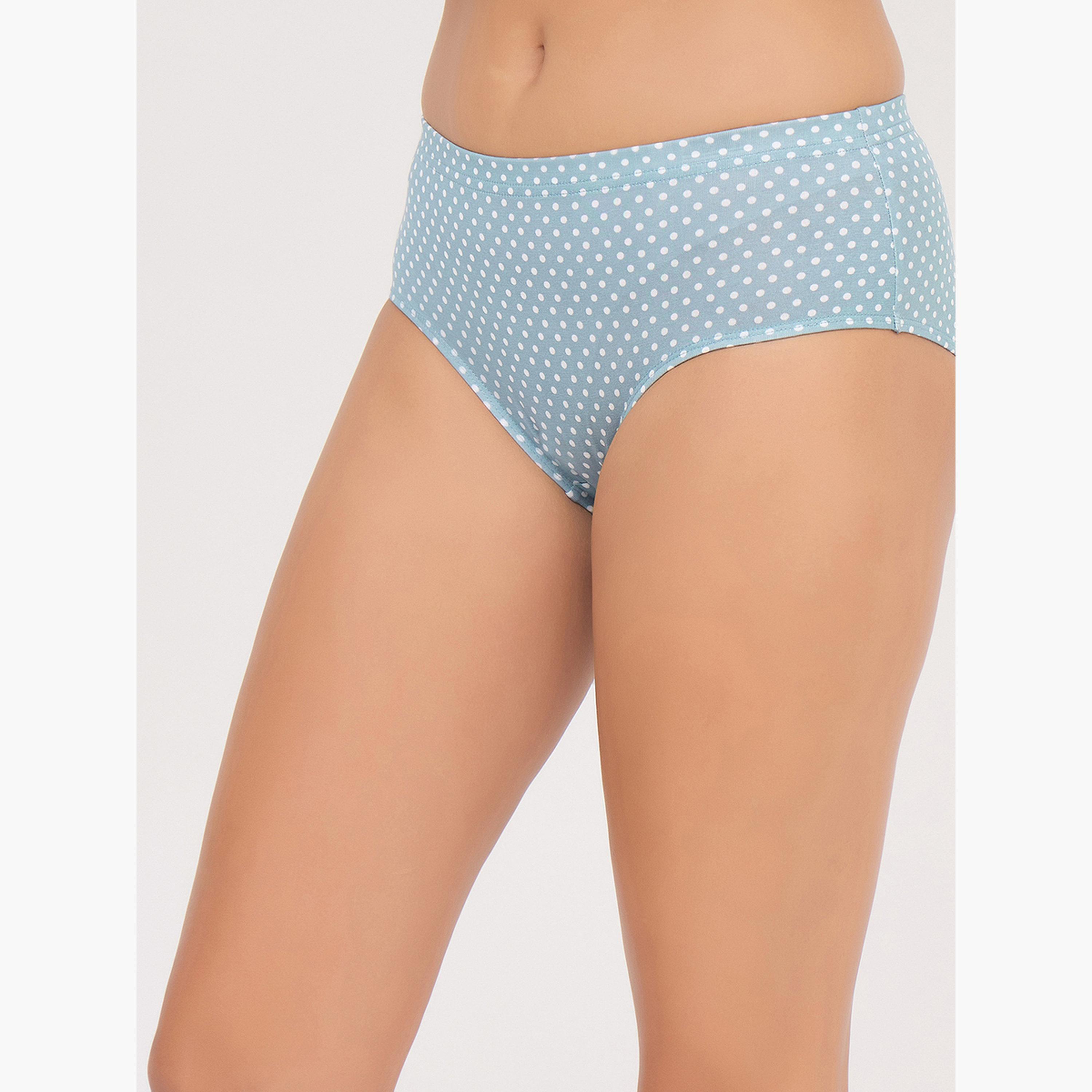 طقم سراويل داخلية هيبستر بطبعة بولكا من 3 قطع-women-clothing-lingerie-panties-image-5