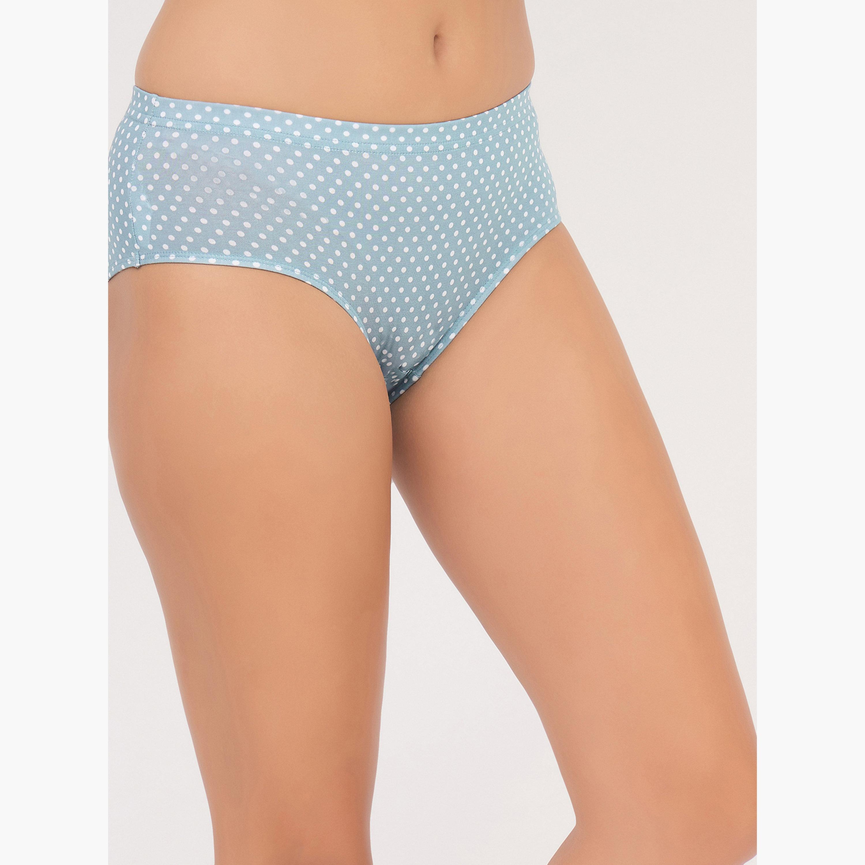 طقم سراويل داخلية هيبستر بطبعة بولكا من 3 قطع-women-clothing-lingerie-panties-image-6