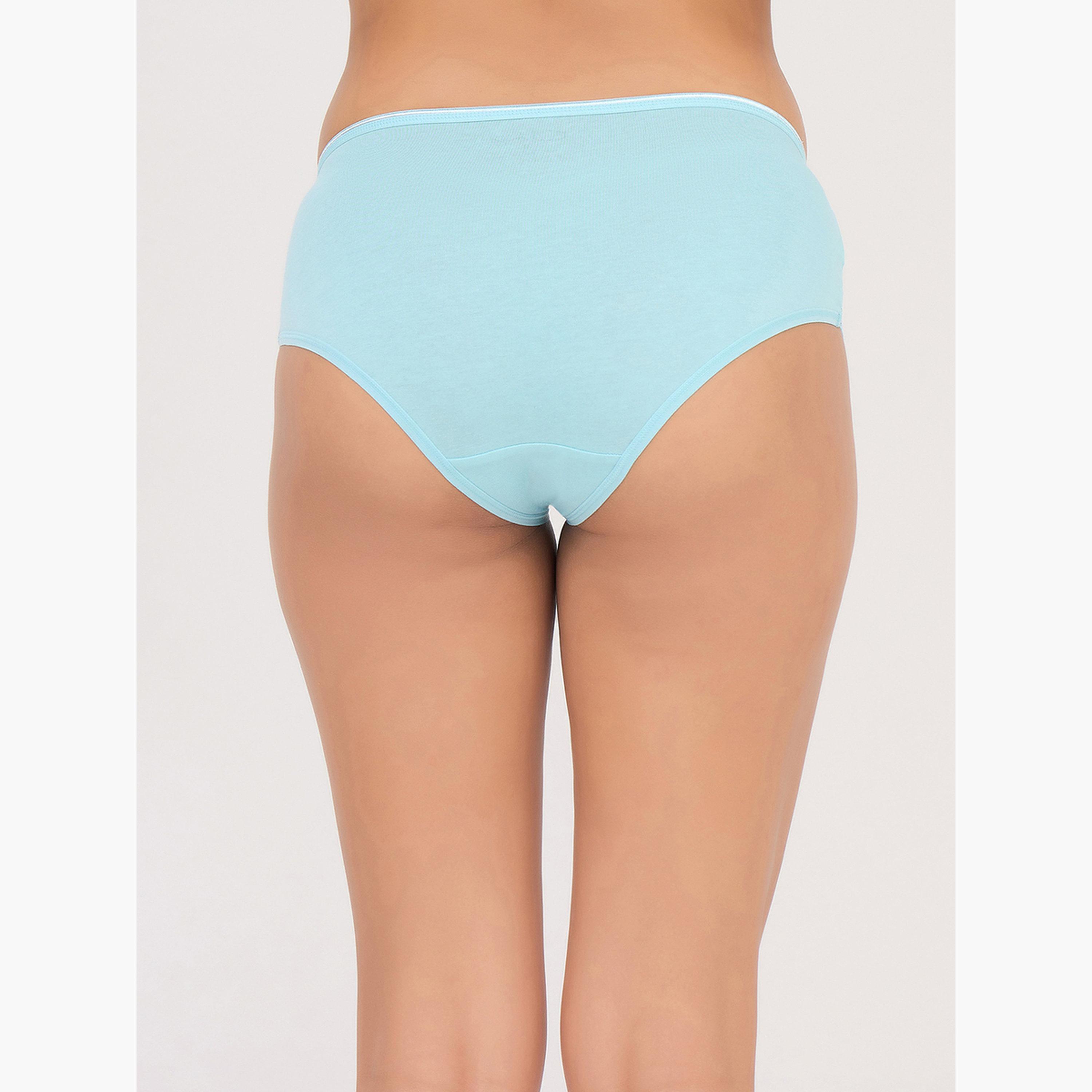 Clovia Pack of 3-Mid Waist Hipster Panty with Lace Wings - Cotton-women-clothing-lingerie-panties-image-2