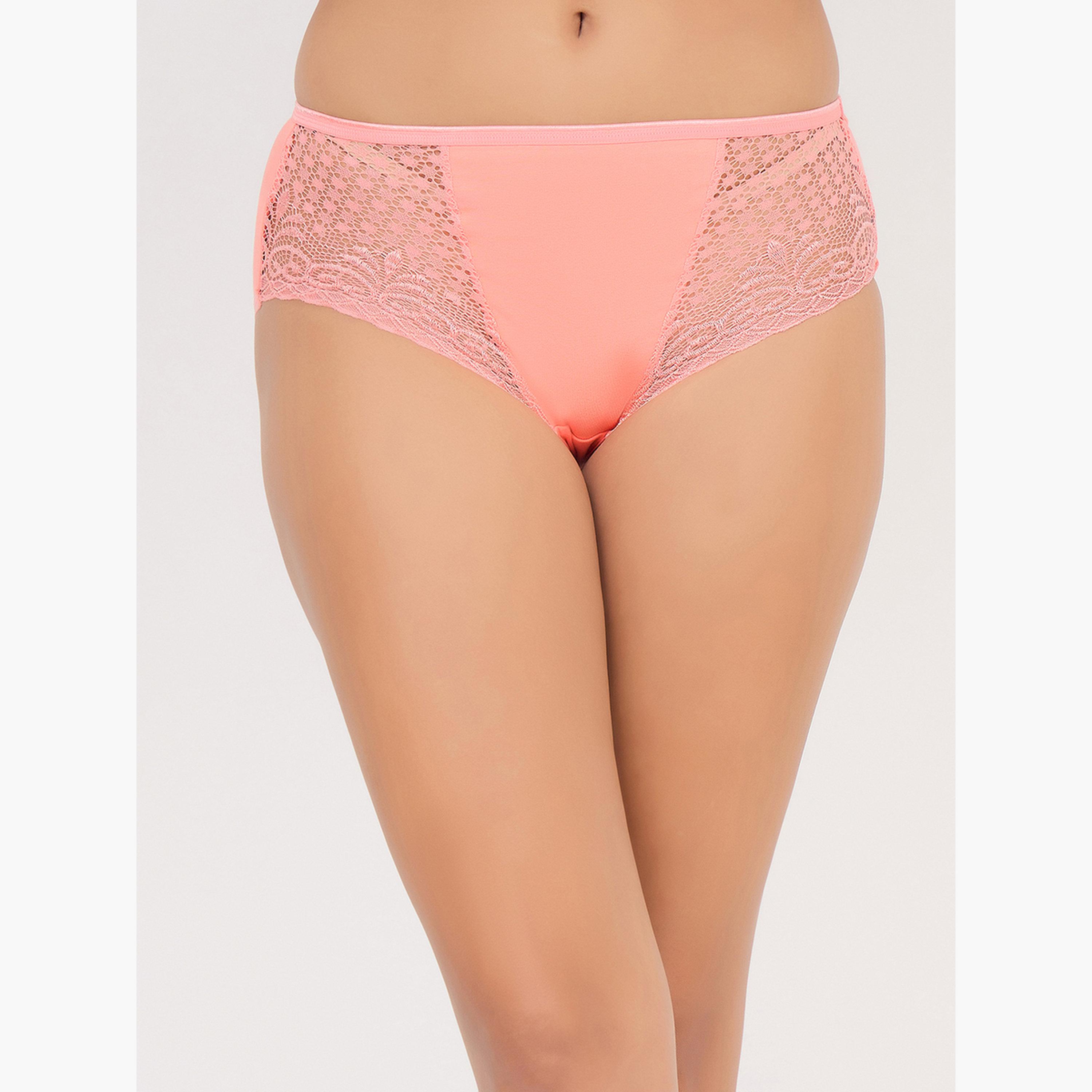 طقم سراويل داخلية هيبستر بتفاصيل دانتيل من 3 قطع-women-clothing-lingerie-panties-image-4