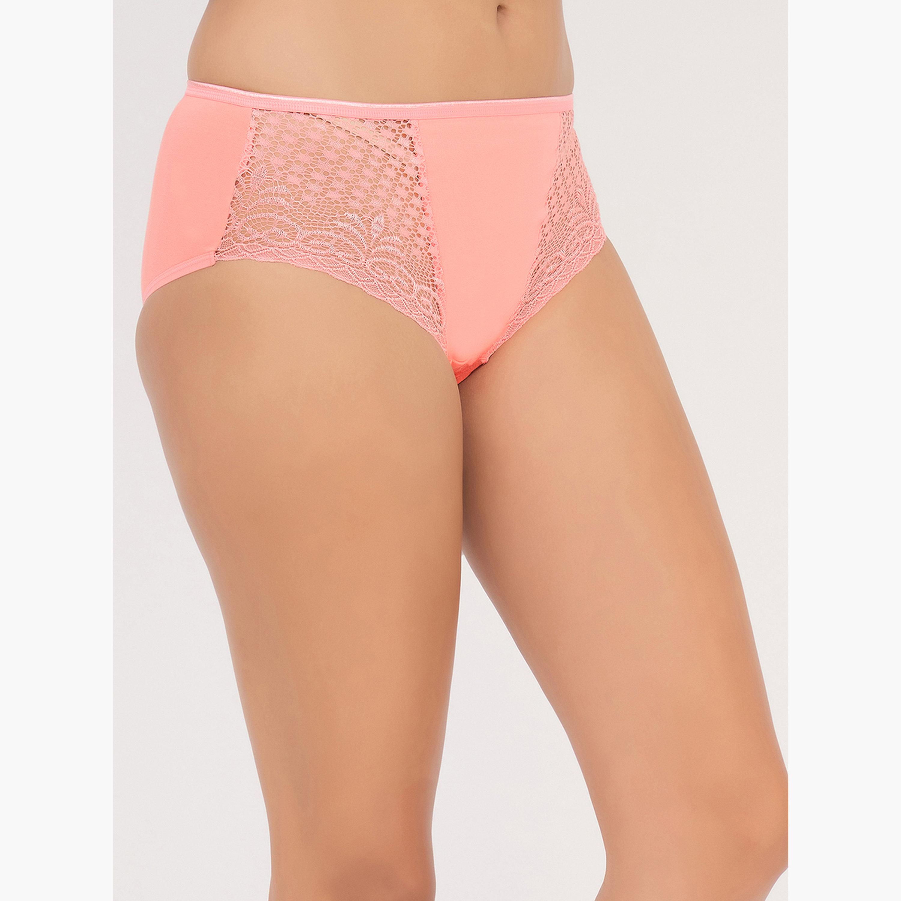 Clovia Pack of 3-Mid Waist Hipster Panty with Lace Wings - Cotton-women-clothing-lingerie-panties-image-6