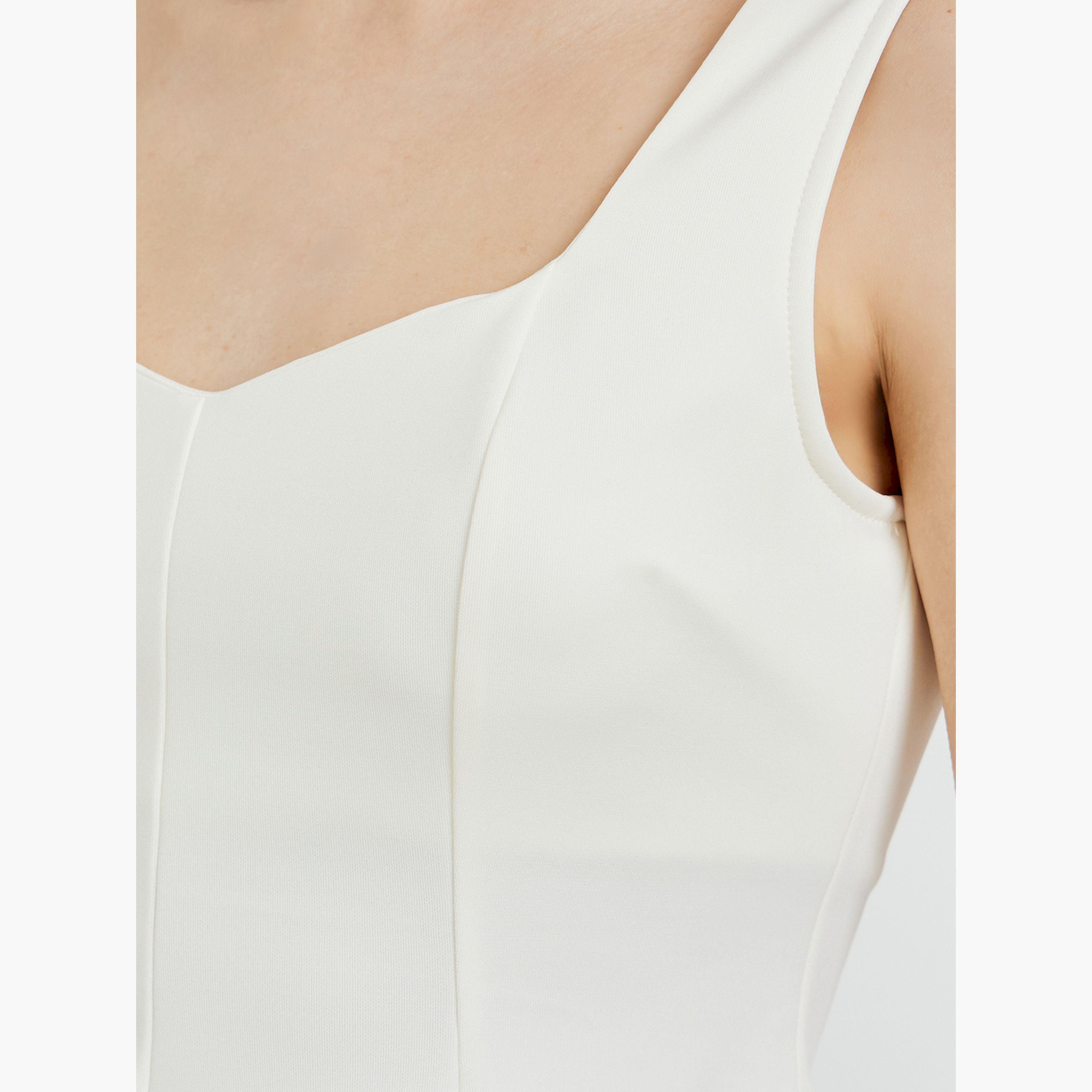 Styli Off White Sleeveless Peplum Top-women-clothing-shirtsandblouses-blouses-image-5
