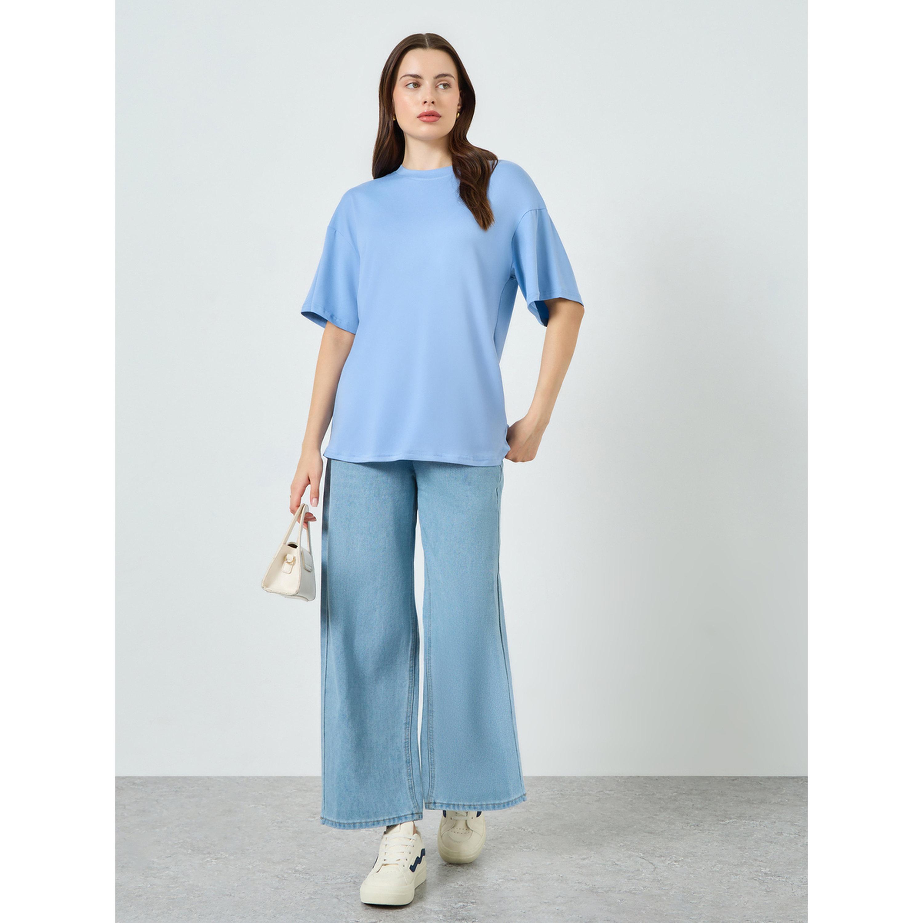 تيشيرت فضفاض سادة-women-clothing-tshirts-image-2