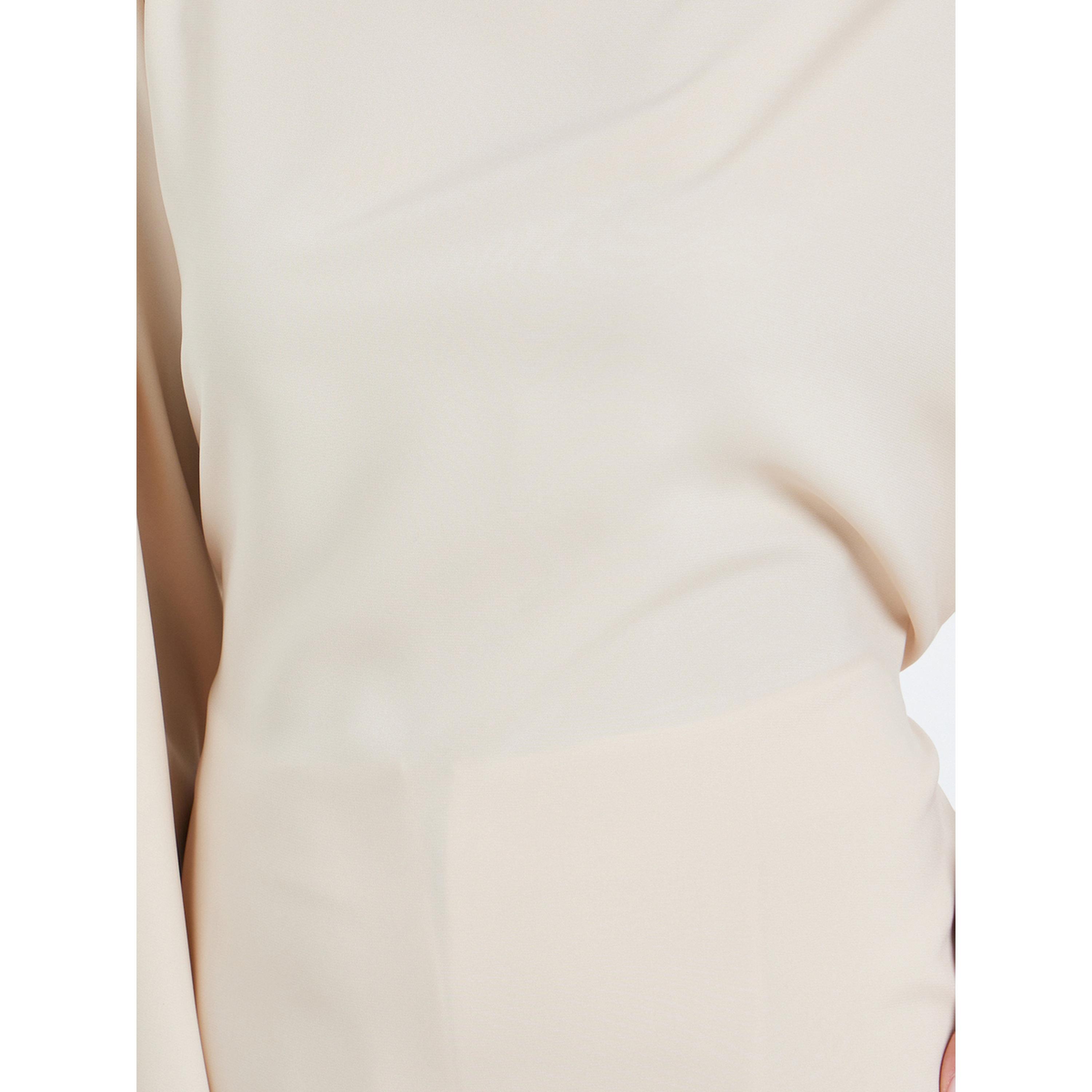 بلوزة بأكمام باتوينغ وحافة غير متماثلة للنساء-women-clothing-shirtsandblouses-blouses-image-3