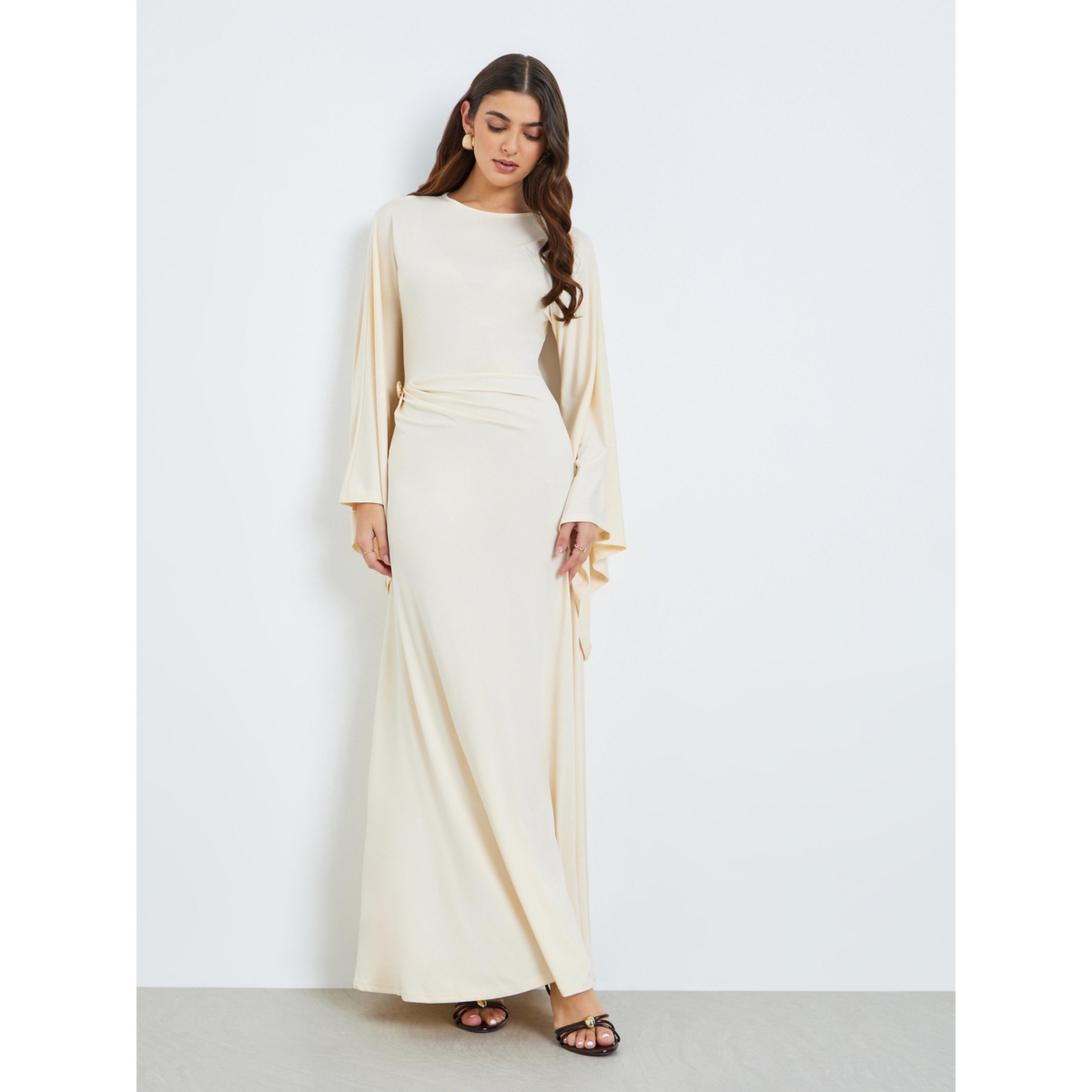 فستان طويل ضيق بأكمام جرس-women-clothing-dresses-image-1