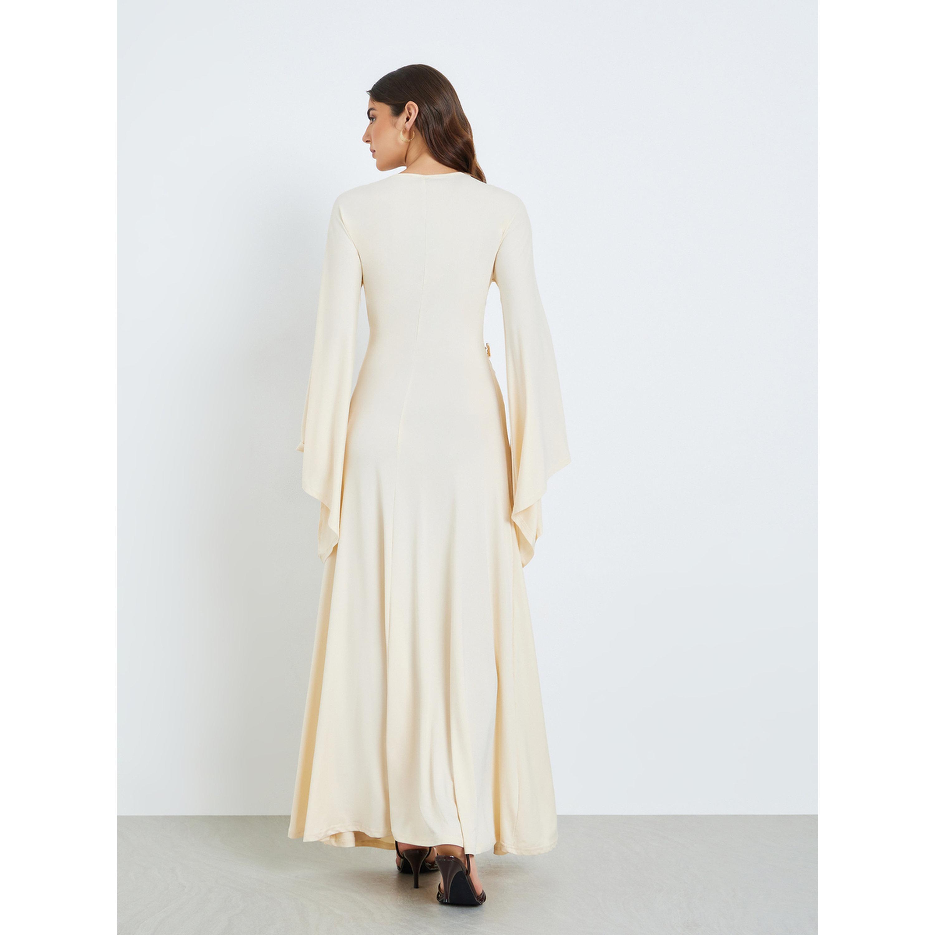 فستان طويل ضيق بأكمام جرس-women-clothing-dresses-image-4