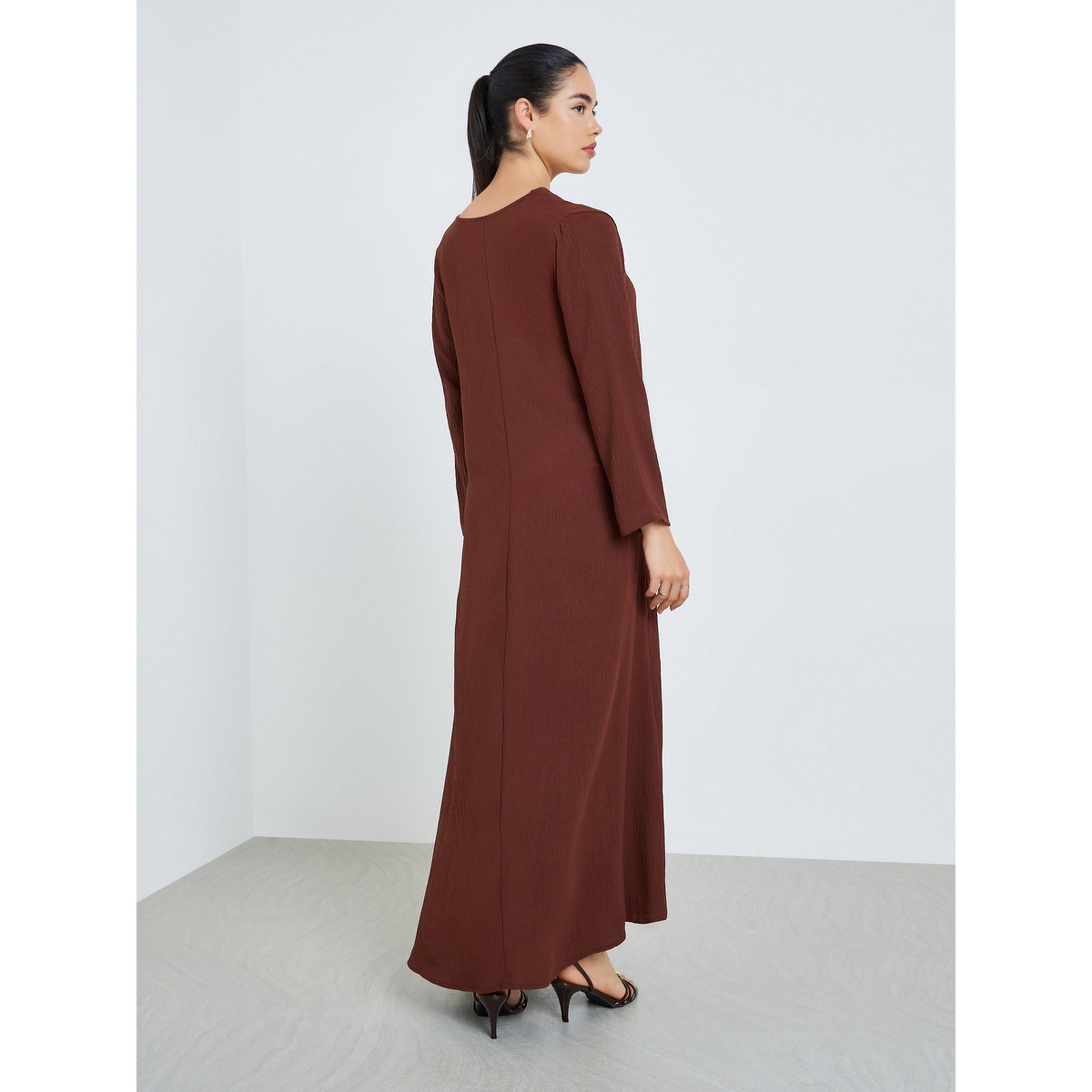 جلابية مطرزة بحافة واسعة للنساء-women-arabicclothing-jalabiyas-image-5
