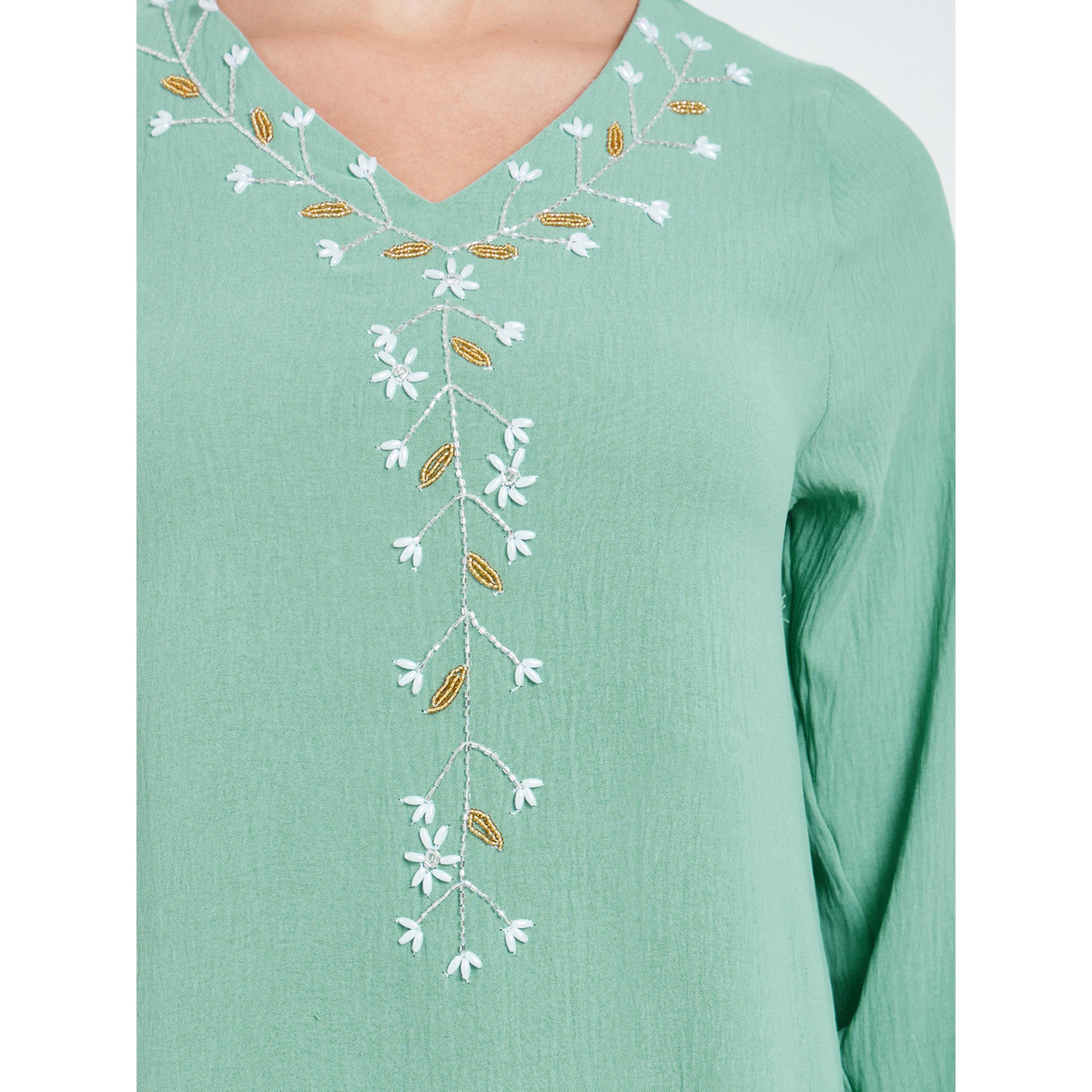جلابية مطرزة بحافة واسعة للنساء-women-arabicclothing-jalabiyas-image-4