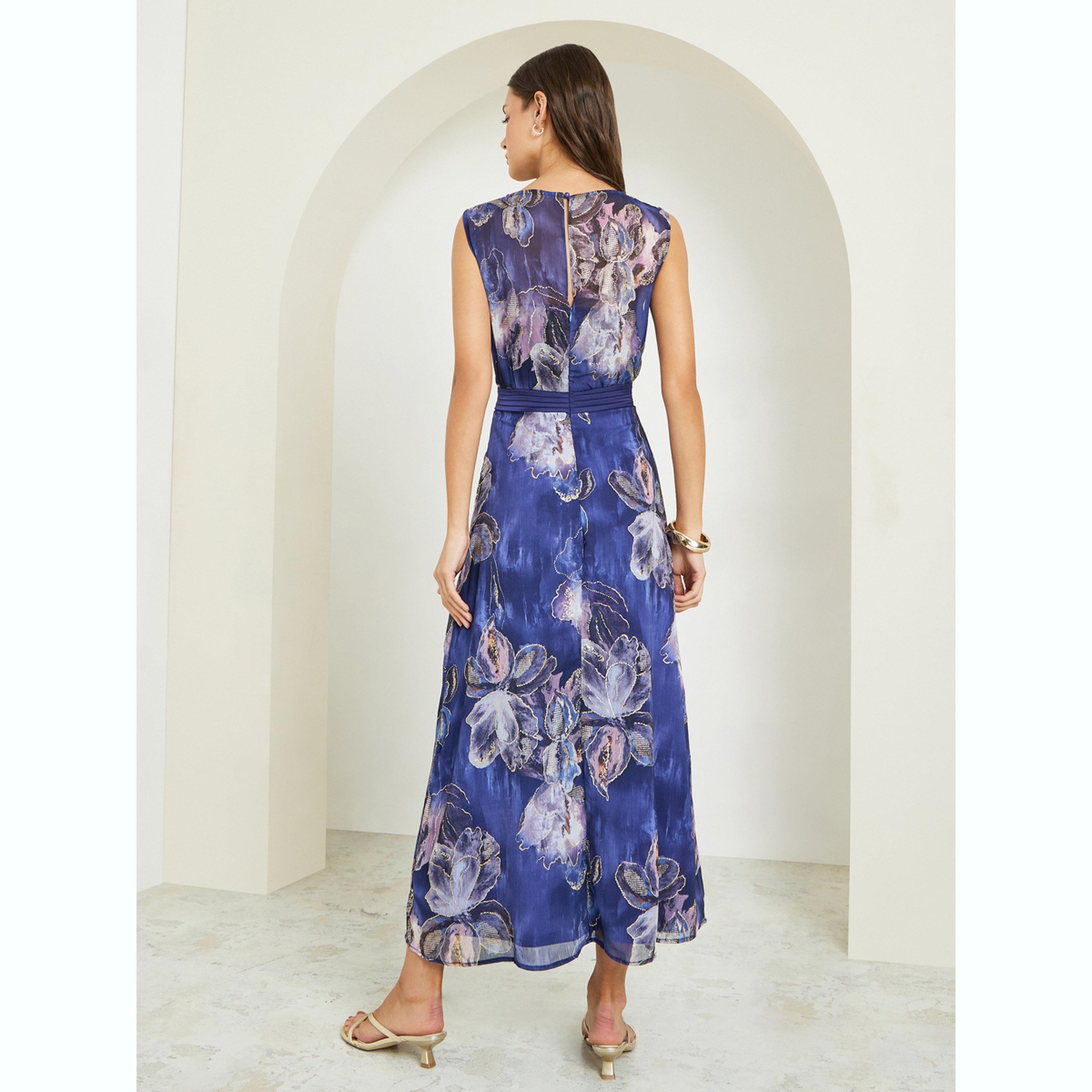 Styli Blue Tie-Dye Print A-Line Maxi Dress-women-clothing-dresses-image-4
